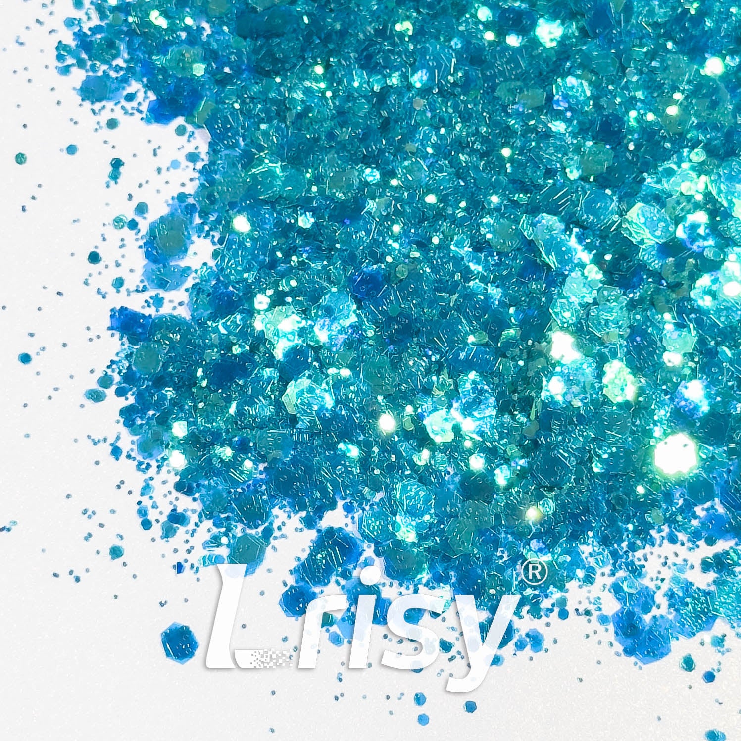 General Mixed Iridescent High Brightness Blue Glitter F336R