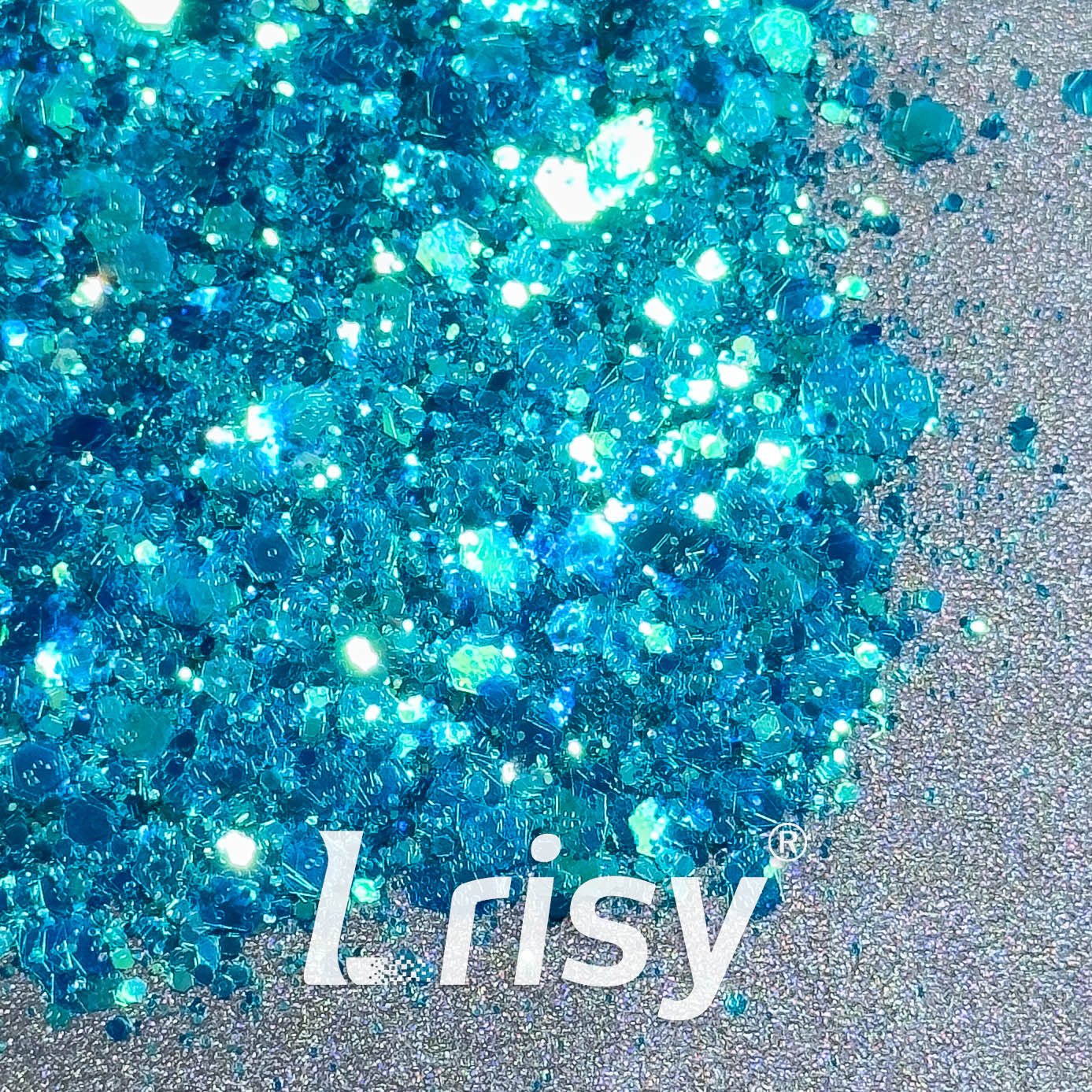 General Mixed Iridescent High Brightness Blue Glitter F336R