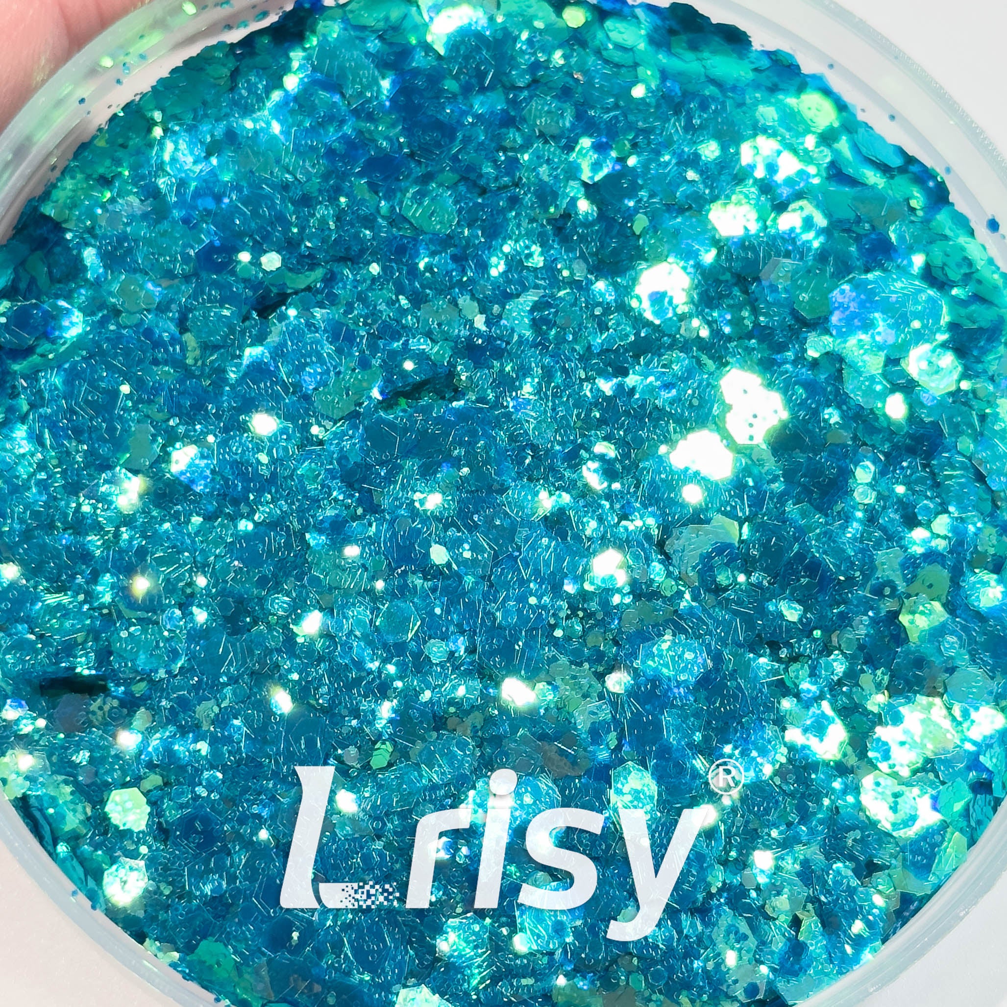 General Mixed Iridescent High Brightness Blue Glitter F336R