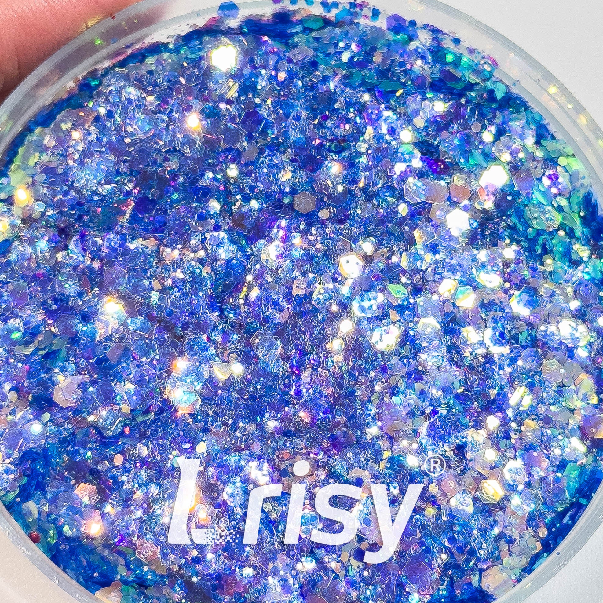 General Mixed Iridescent High Brightness Blue Glitter F337R