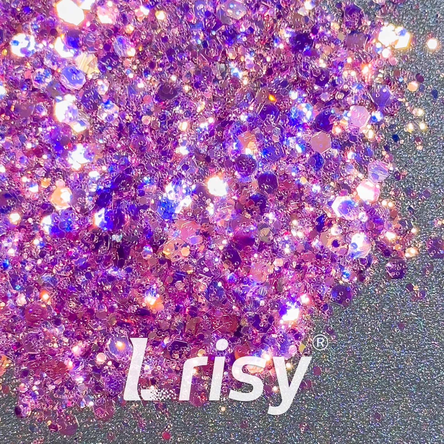 General Mixed Iridescent High Brightness Pink Glitter F339R
