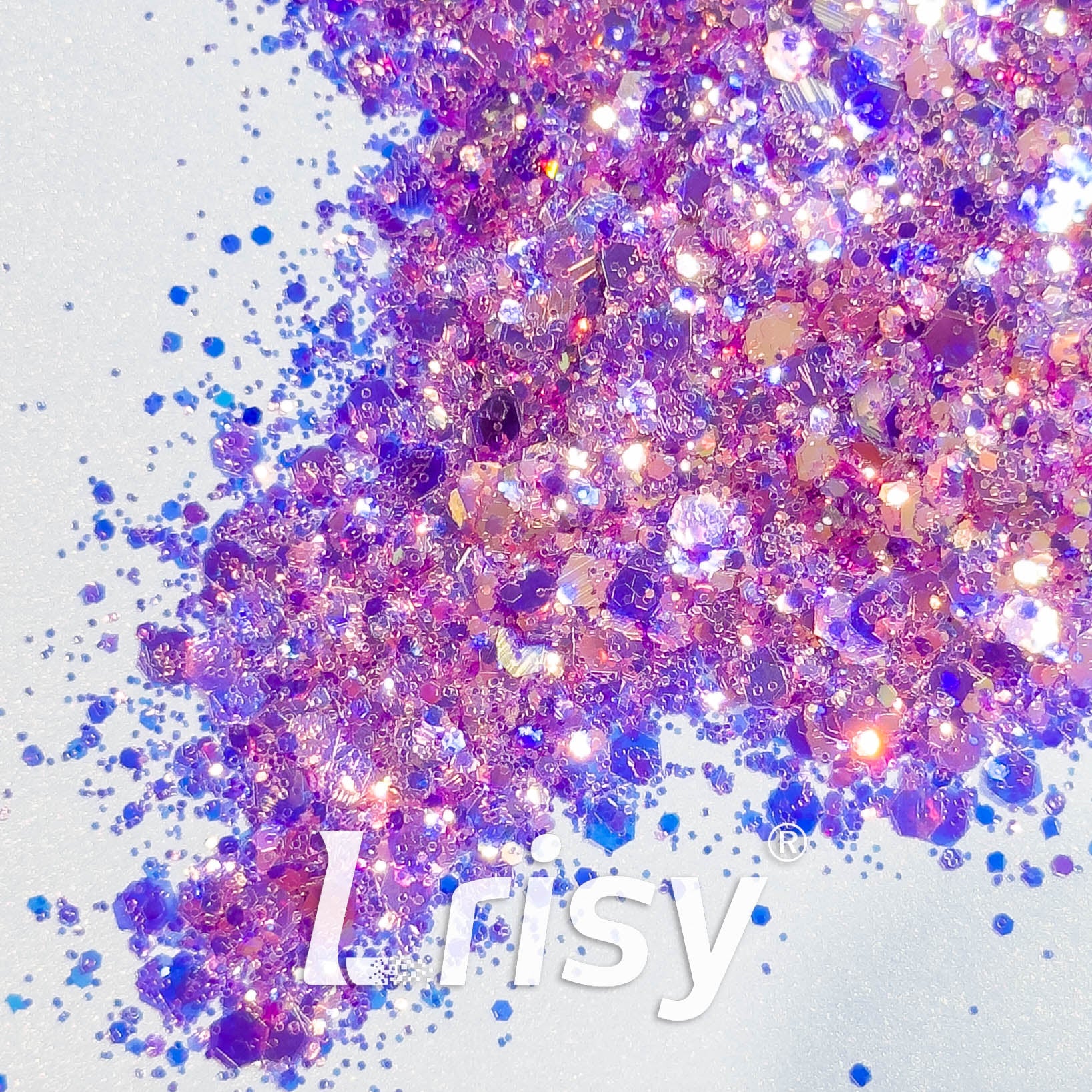 General Mixed Iridescent High Brightness Pink Glitter F339R