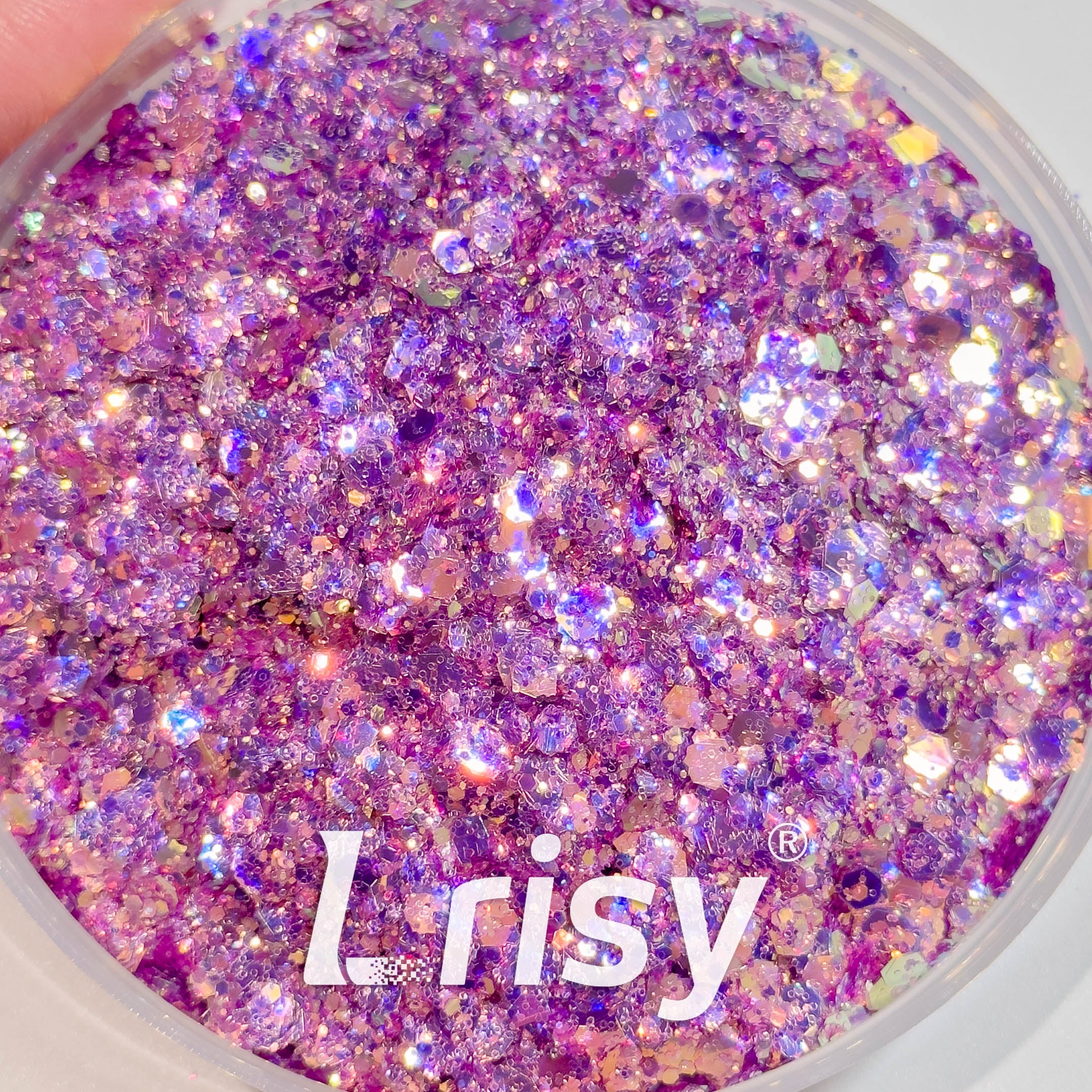 General Mixed Iridescent High Brightness Pink Glitter F339R