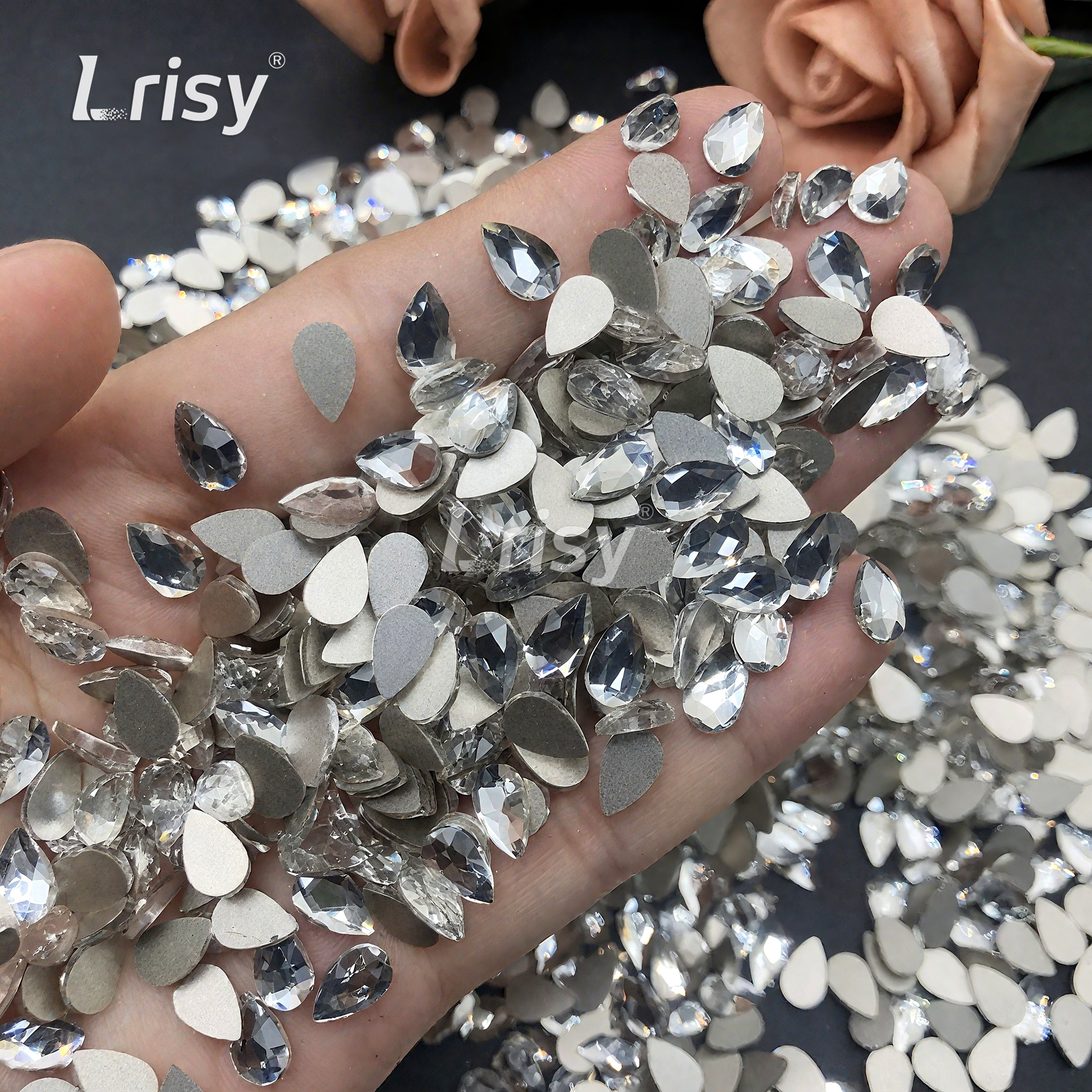 Luxury 3D Diamond Glass Nail Charms Set | Over 180 Designs | 25+ Colors | Flatback Boxed
