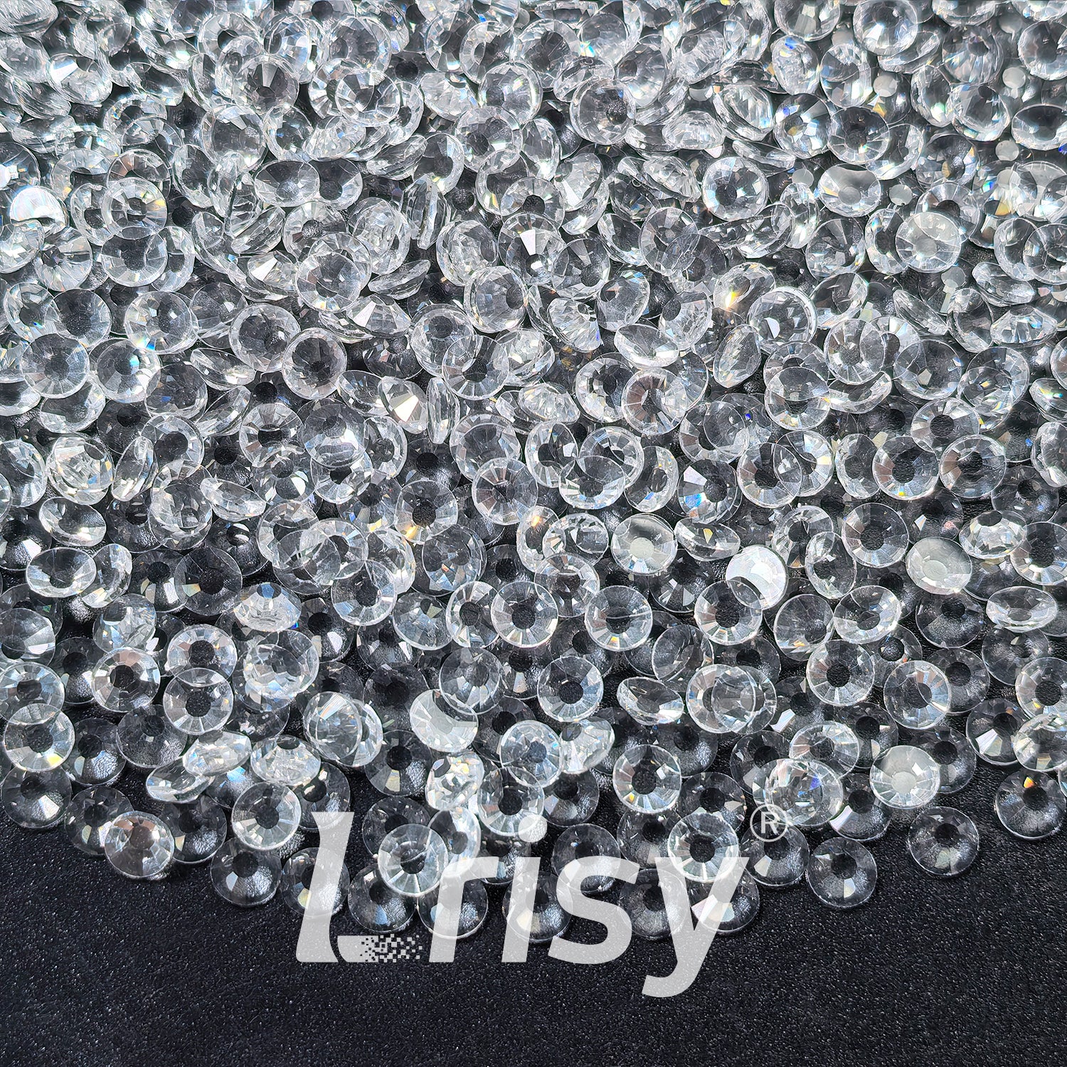 Crystal HFT White Flat Back Rhinestones FBRS000