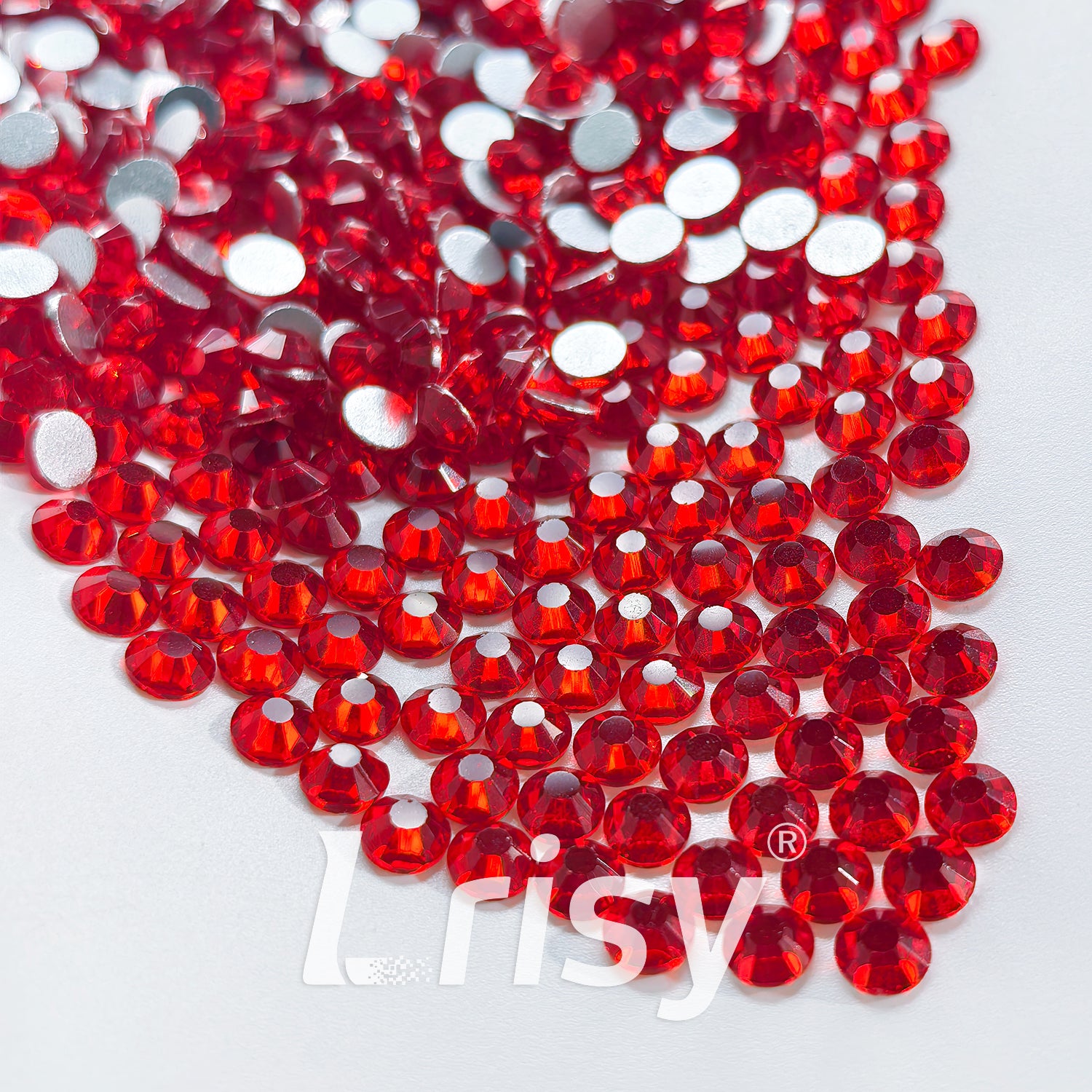 Lt.Siam Red Flat Back Rhinestones FBRS081