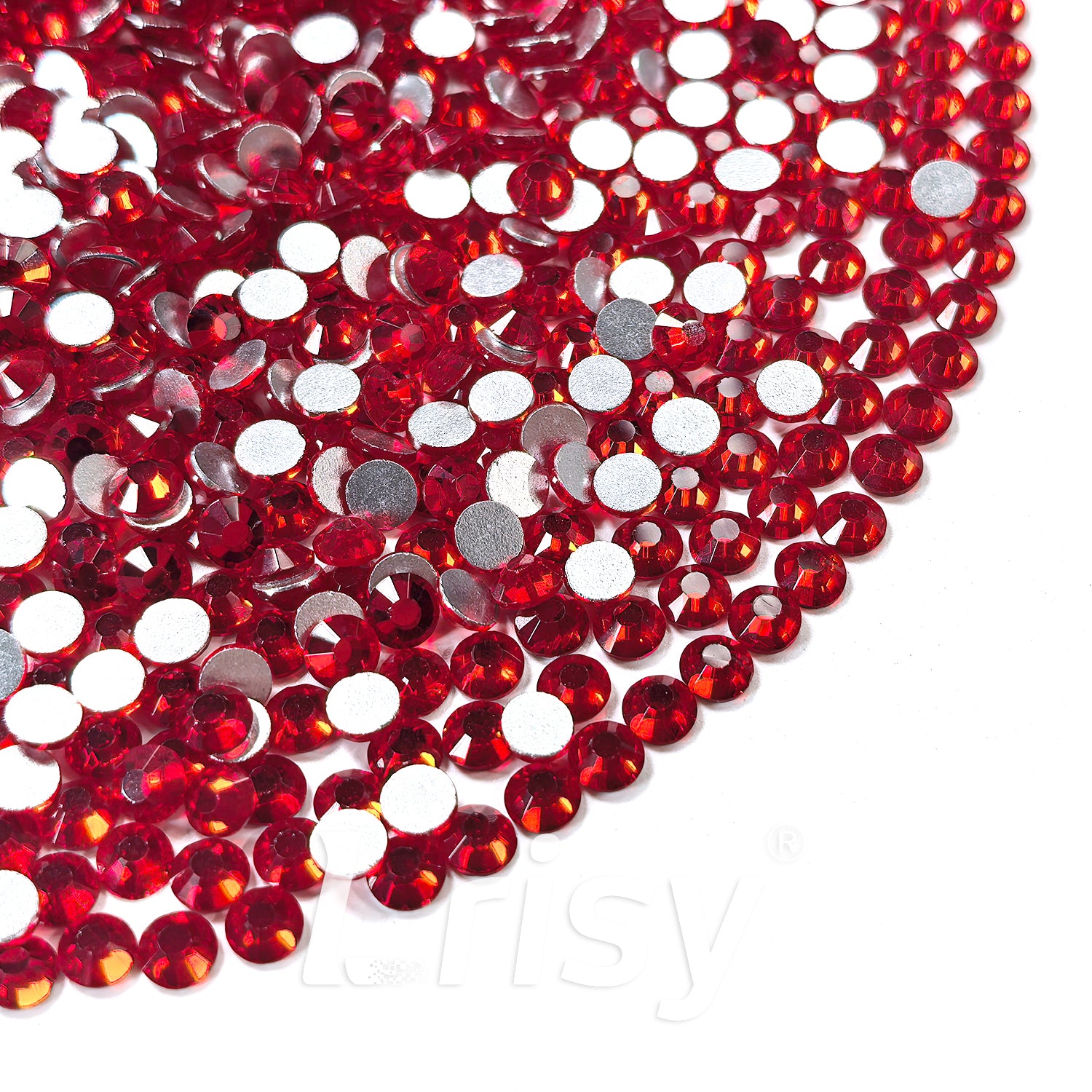 Lt.Siam Red Flat Back Rhinestones FBRS081
