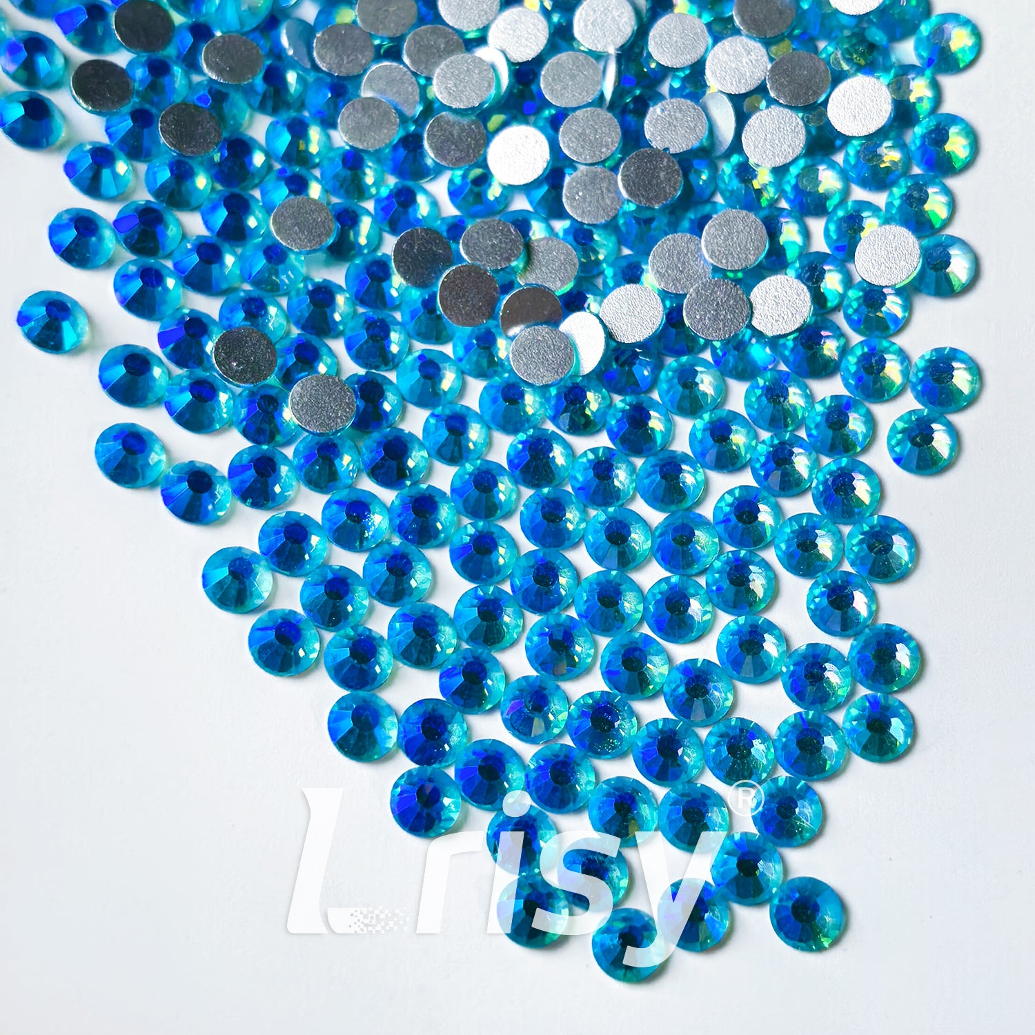 Aquamarine AB Flat Back Rhinestones FBRS108