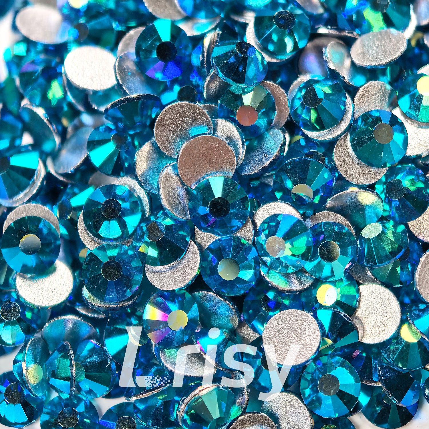 Capri Blue AB Flat Back Rhinestones FBRS111