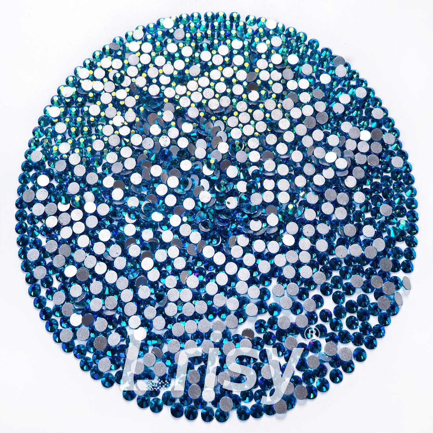Capri Blue AB Flat Back Rhinestones FBRS111