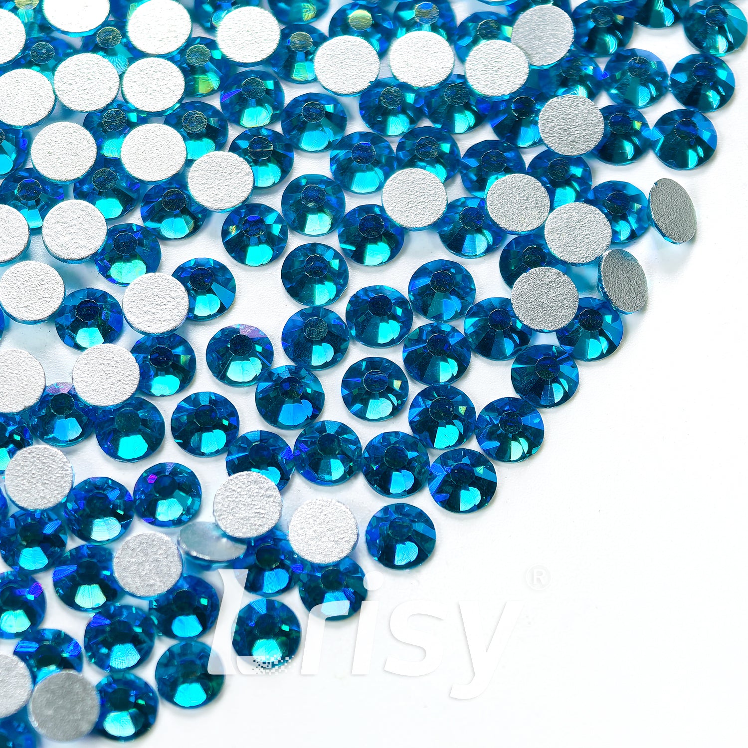 Capri Blue AB Flat Back Rhinestones FBRS111