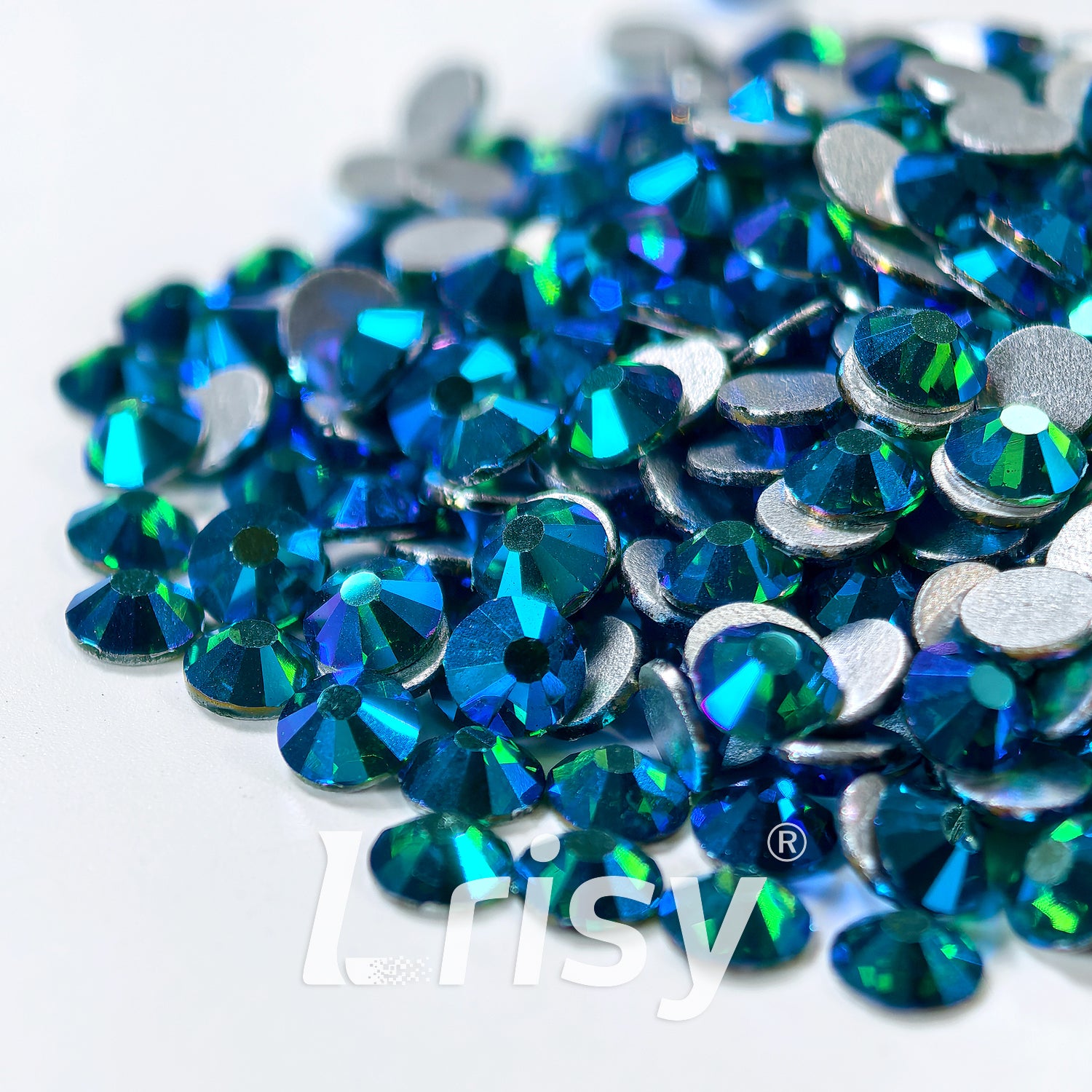 Emerald AB(Blue With Green) Flat Back Rhinestones FBRS113