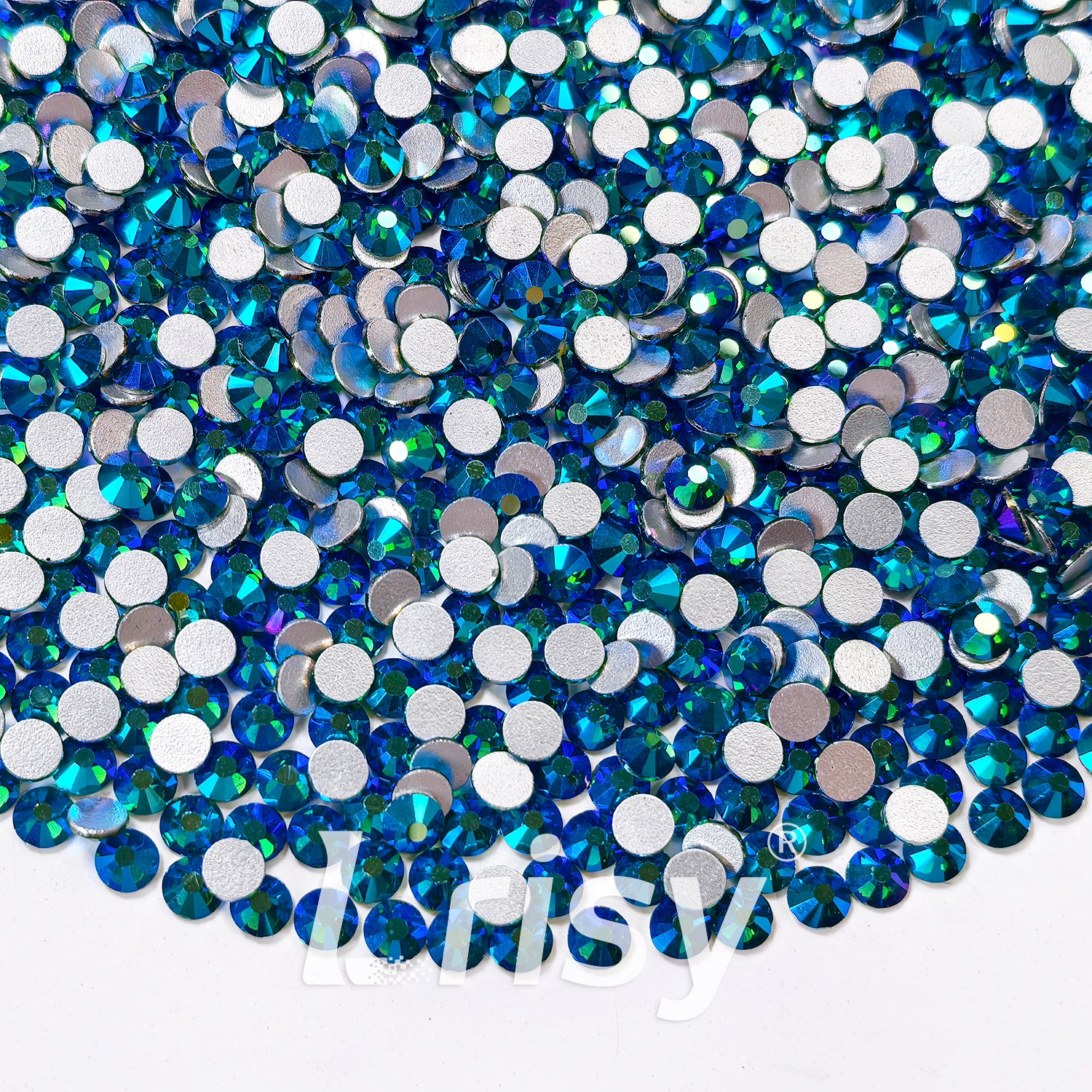 Emerald AB(Blue With Green) Flat Back Rhinestones FBRS113