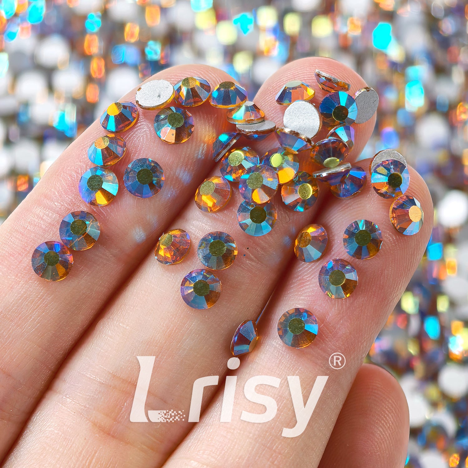 Topaz AB Yellow Flat Back Rhinestones FBRS122