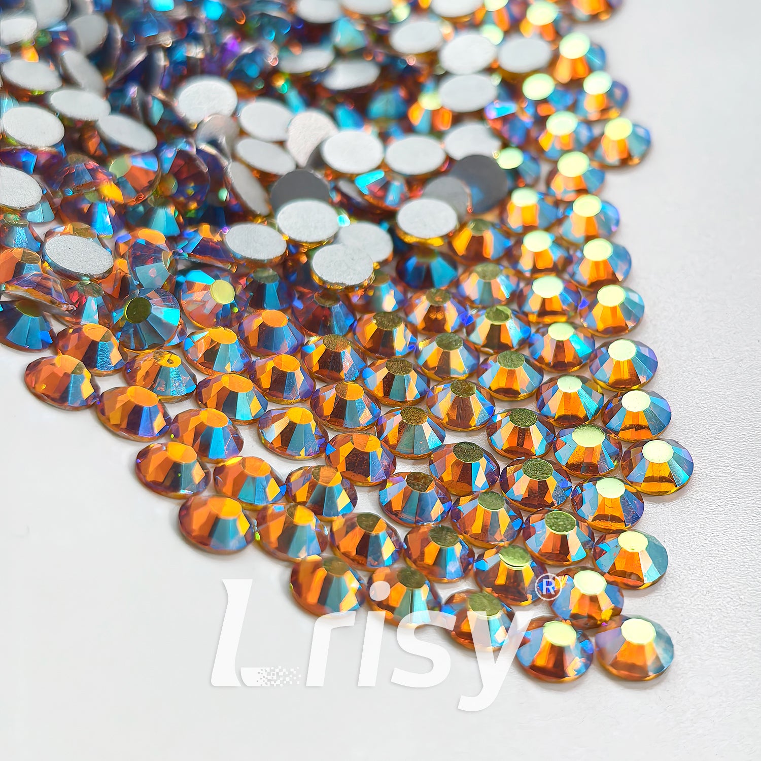 Topaz AB Yellow Flat Back Rhinestones FBRS122