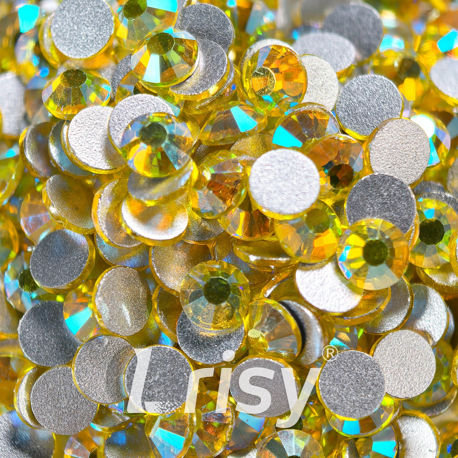 Citrine AB Flat Back Rhinestones FBRS125