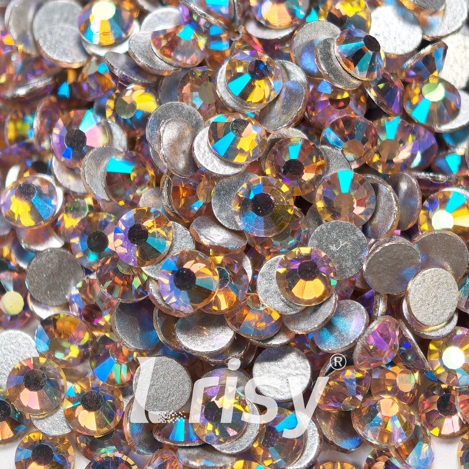 Lt.Peach AB Flat Back Rhinestones FBRS131