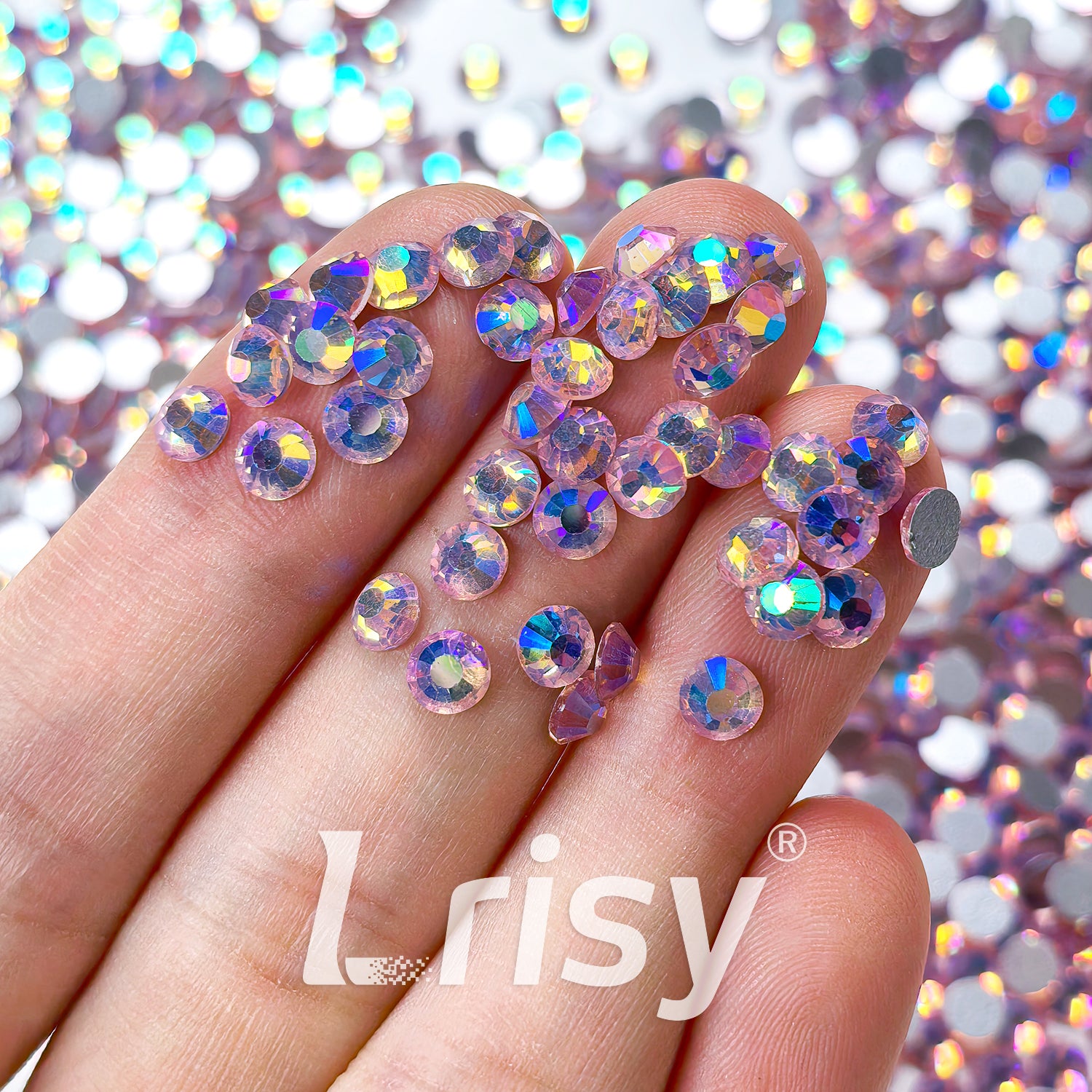 Lt.Rose AB Flat Back Rhinestones FBRS132
