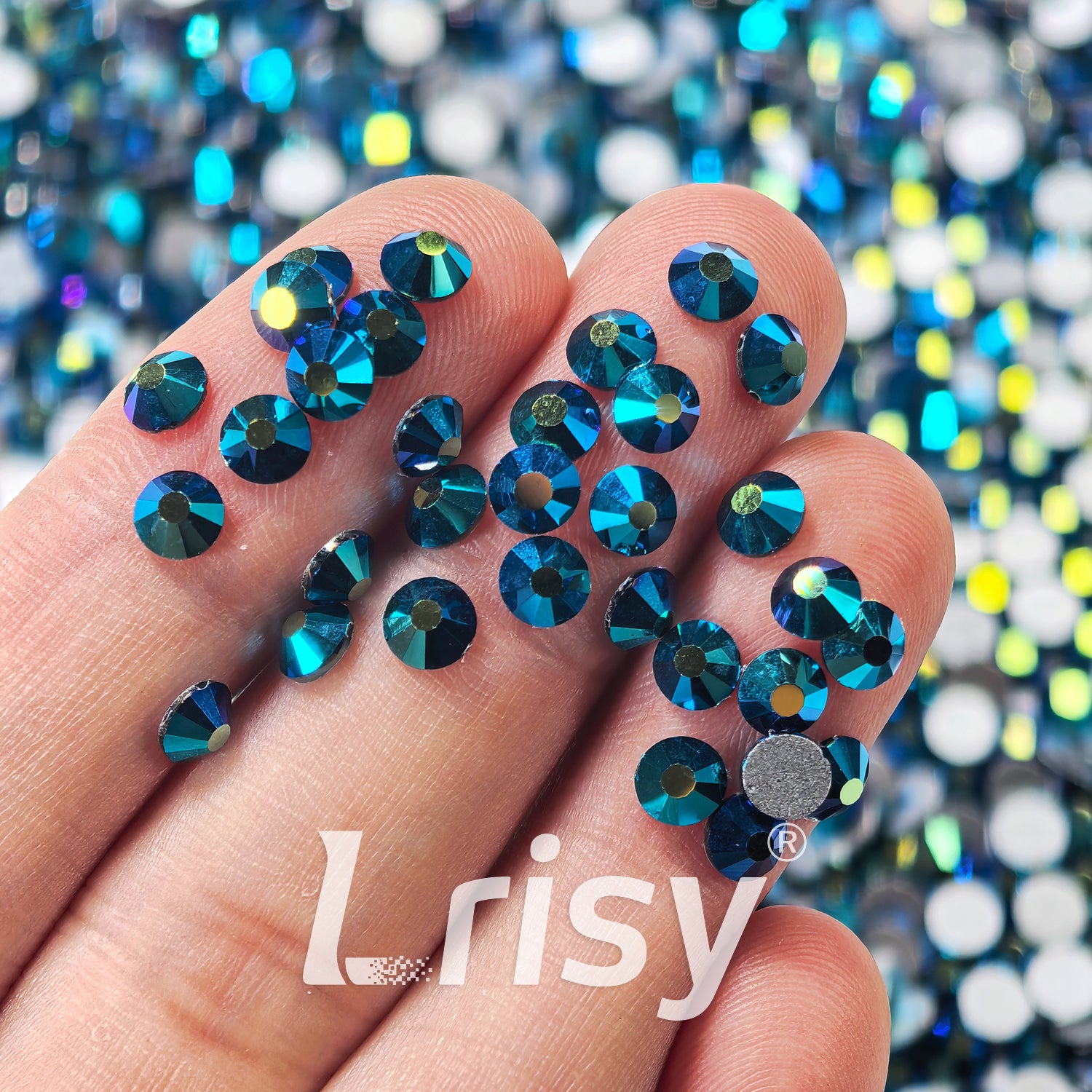 Jet AB Black Flat Back Rhinestones FBRS139