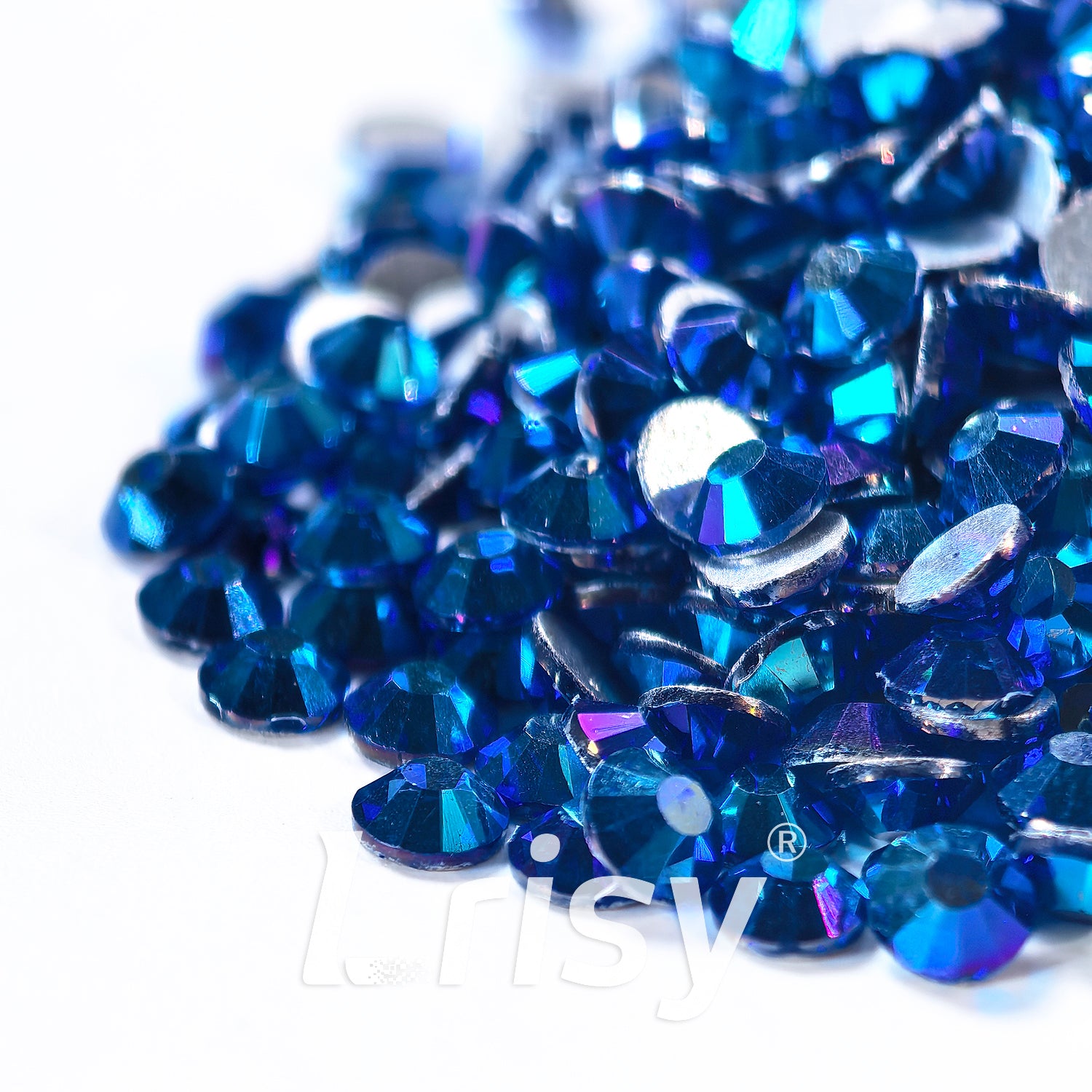 Sapphire AB Flat Back Rhinestones FBRS142