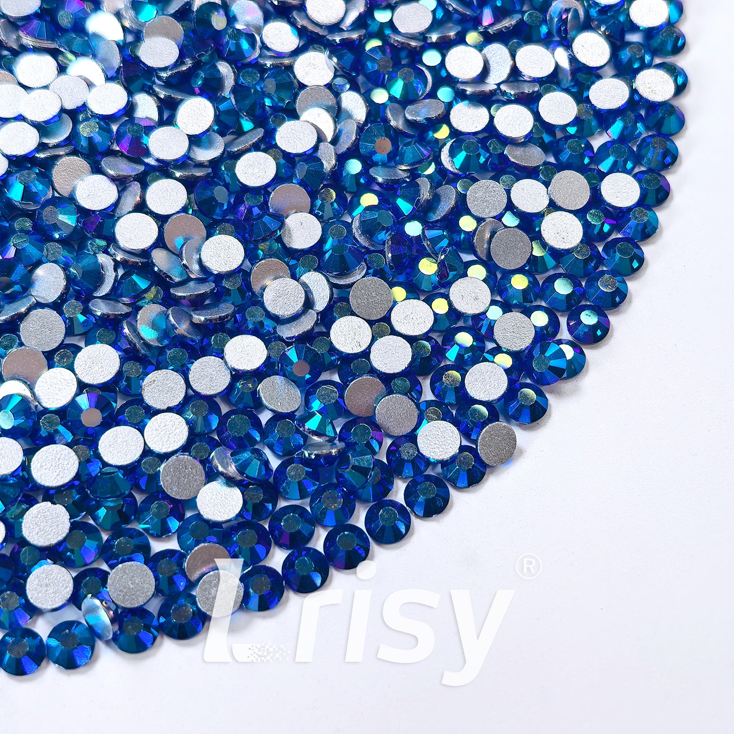 Sapphire AB Flat Back Rhinestones FBRS142