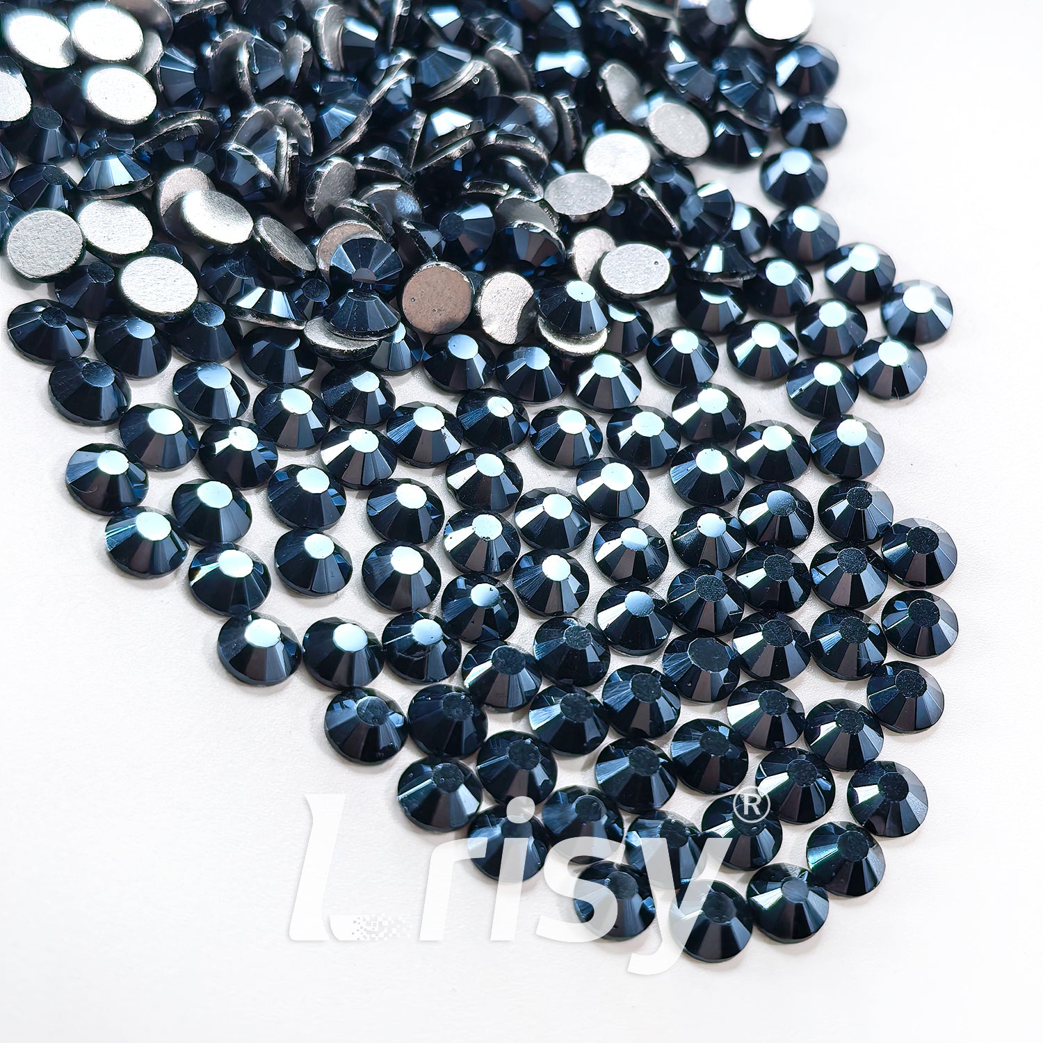 Jet Hematite Black Flat Back Rhinestones FBRS207