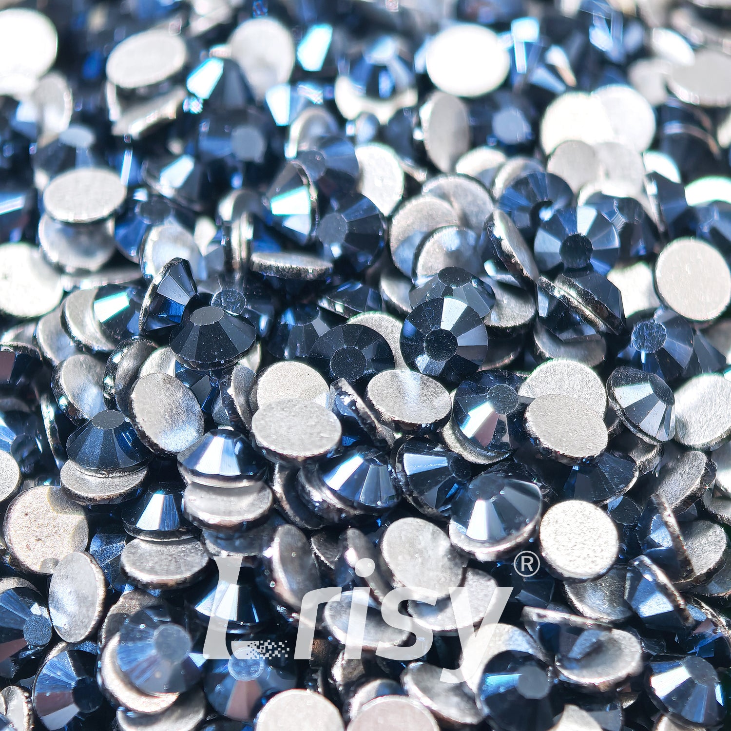 Jet Hematite Black Flat Back Rhinestones FBRS207