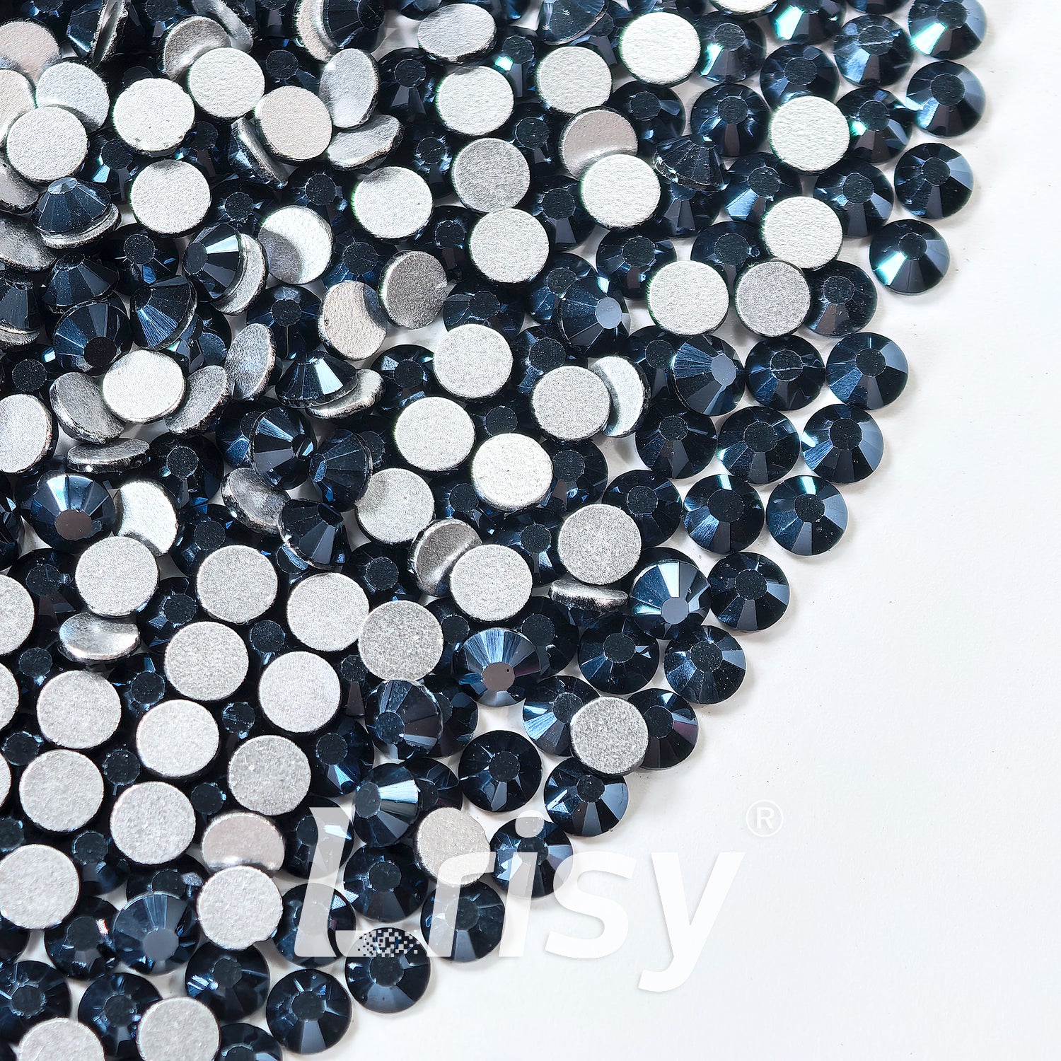 Jet Hematite Black Flat Back Rhinestones FBRS207