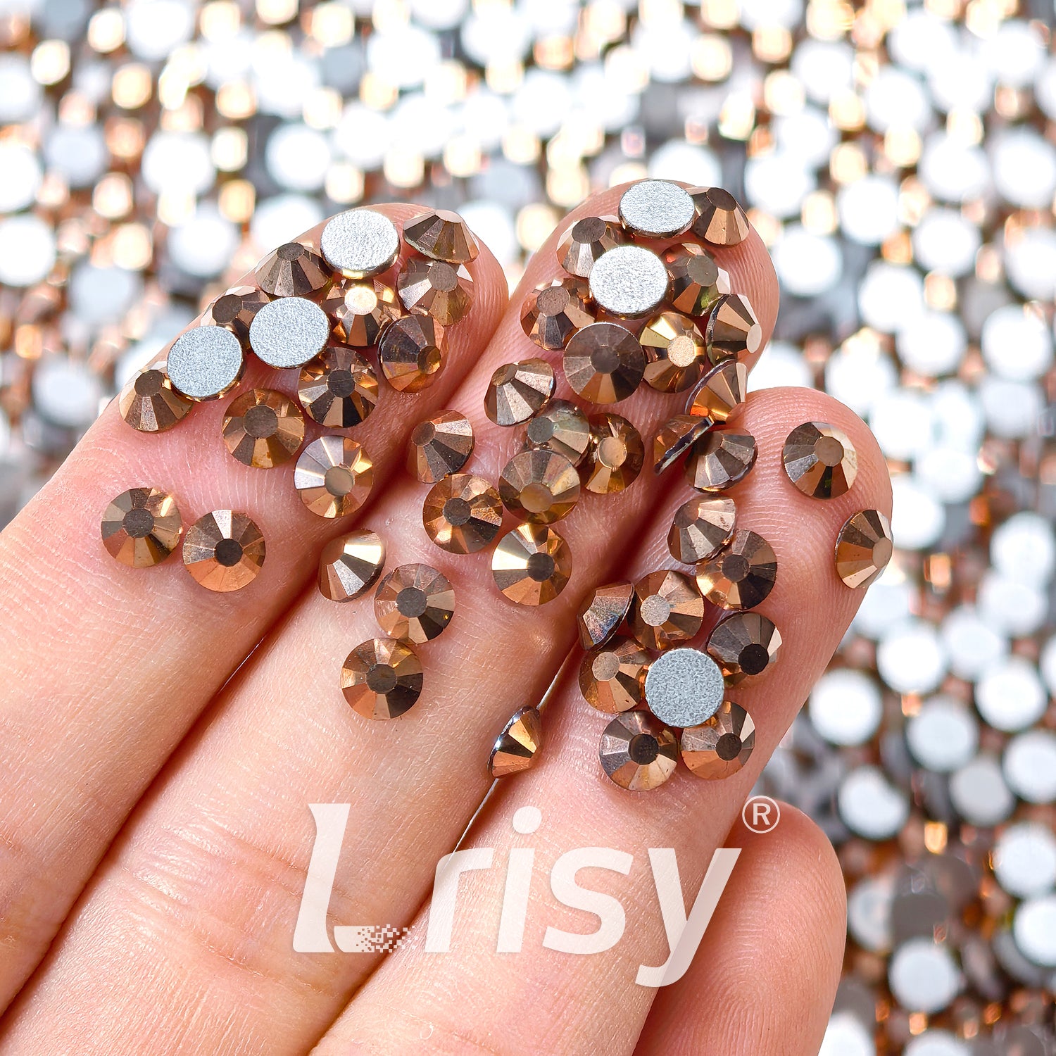 Rose Gold Flat Back Rhinestones FBRS223
