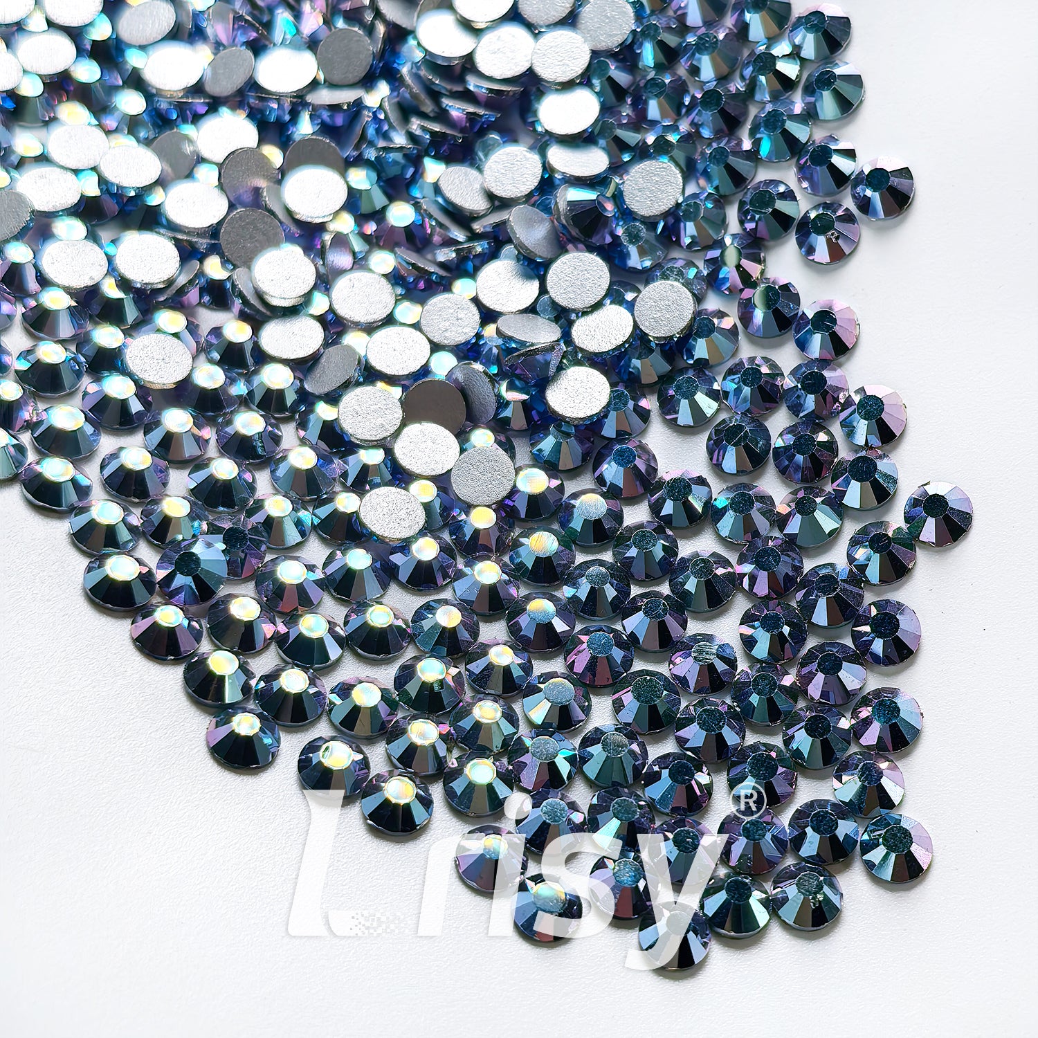 Blue Lotus Purple Flat Back Rhinestones FBRS230