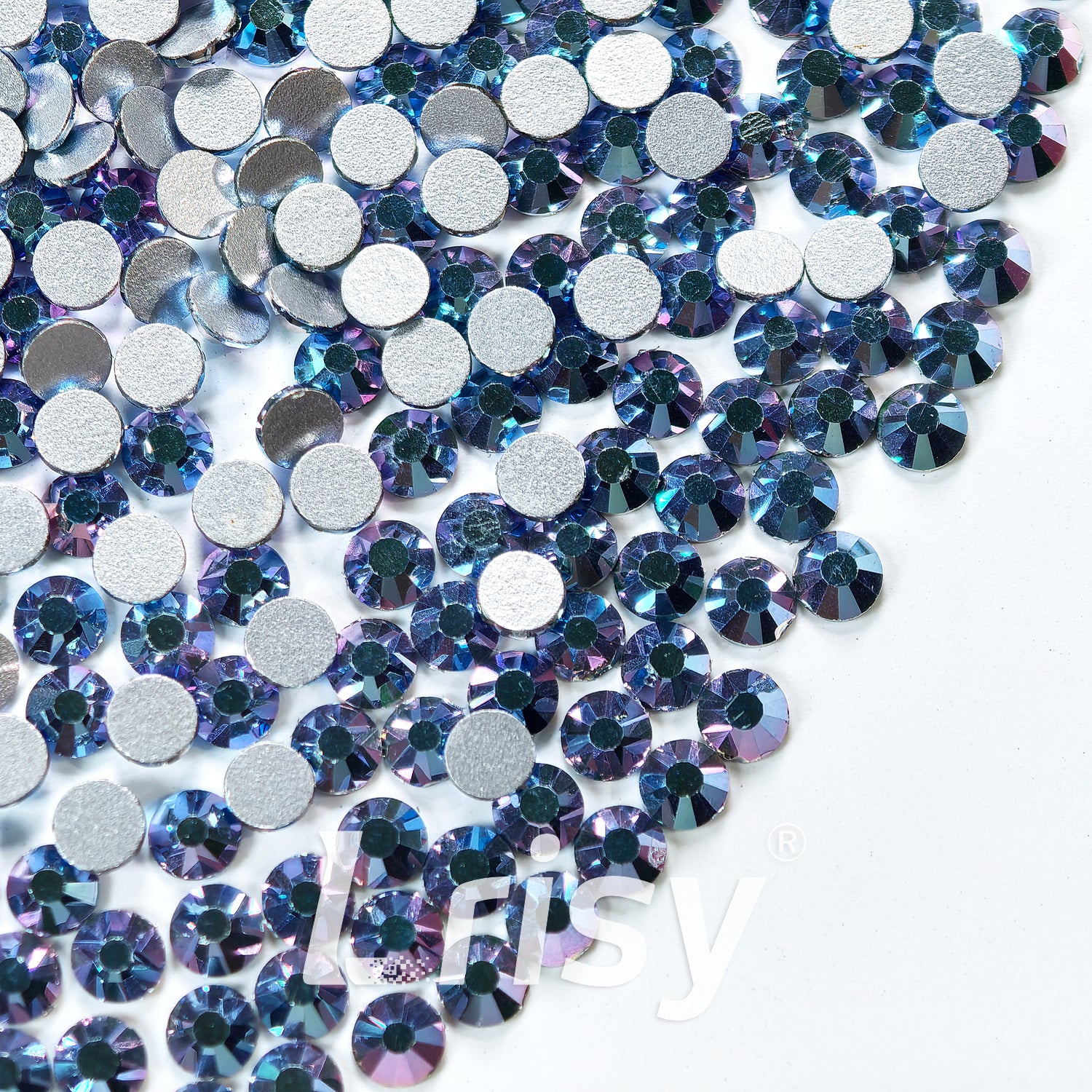 Blue Lotus Purple Flat Back Rhinestones FBRS230