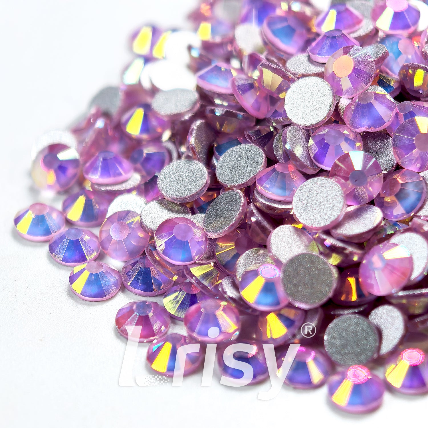 Gold Pink Flat Back Rhinestones FBRS256