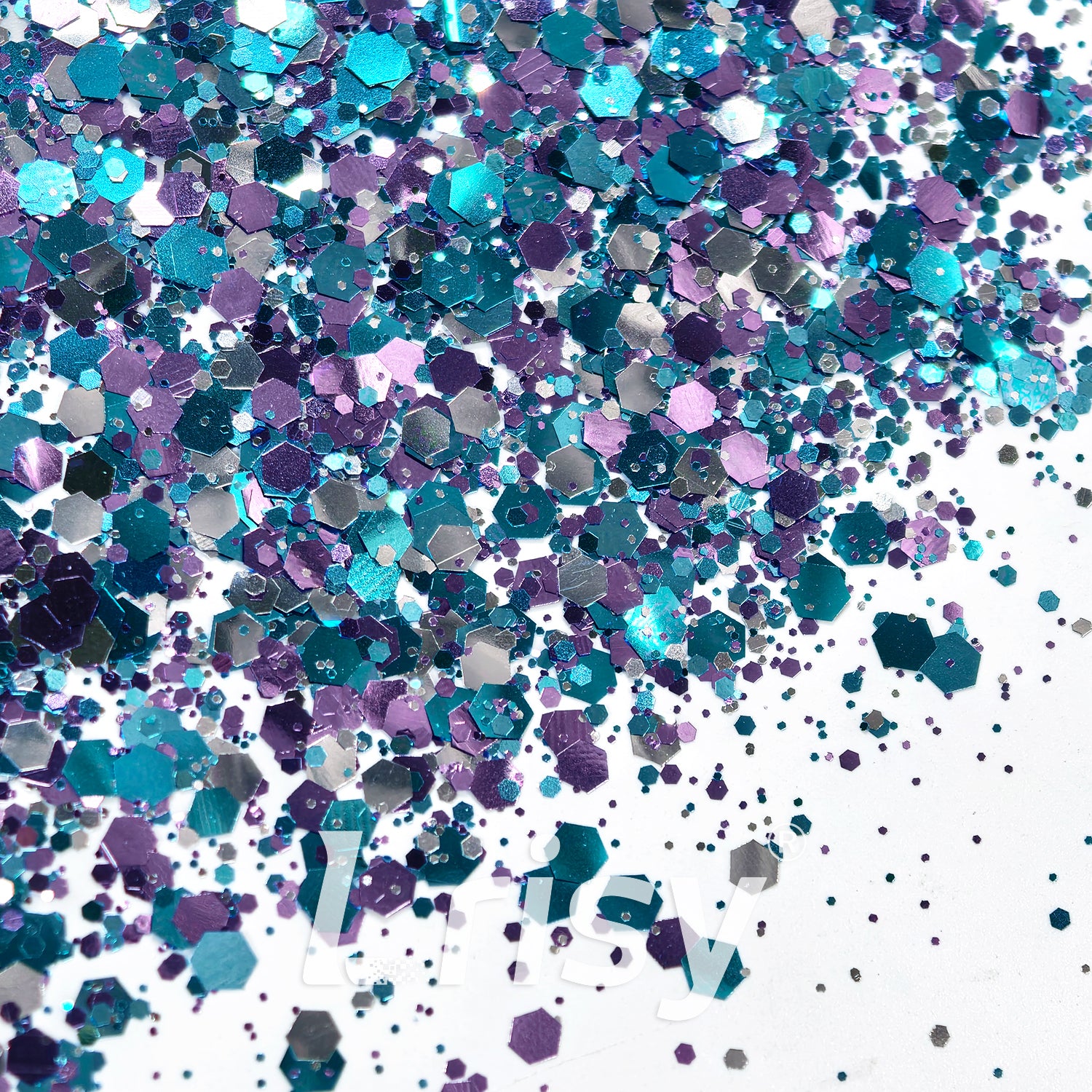 Cube Sugar Metallic Hexagon Custom Mixed Glitter FF03
