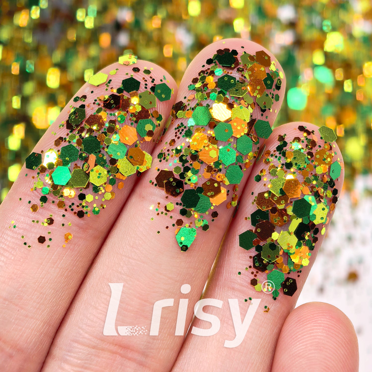 Farm Mania Metallic Hexagon Custom Mixed Glitter FF05