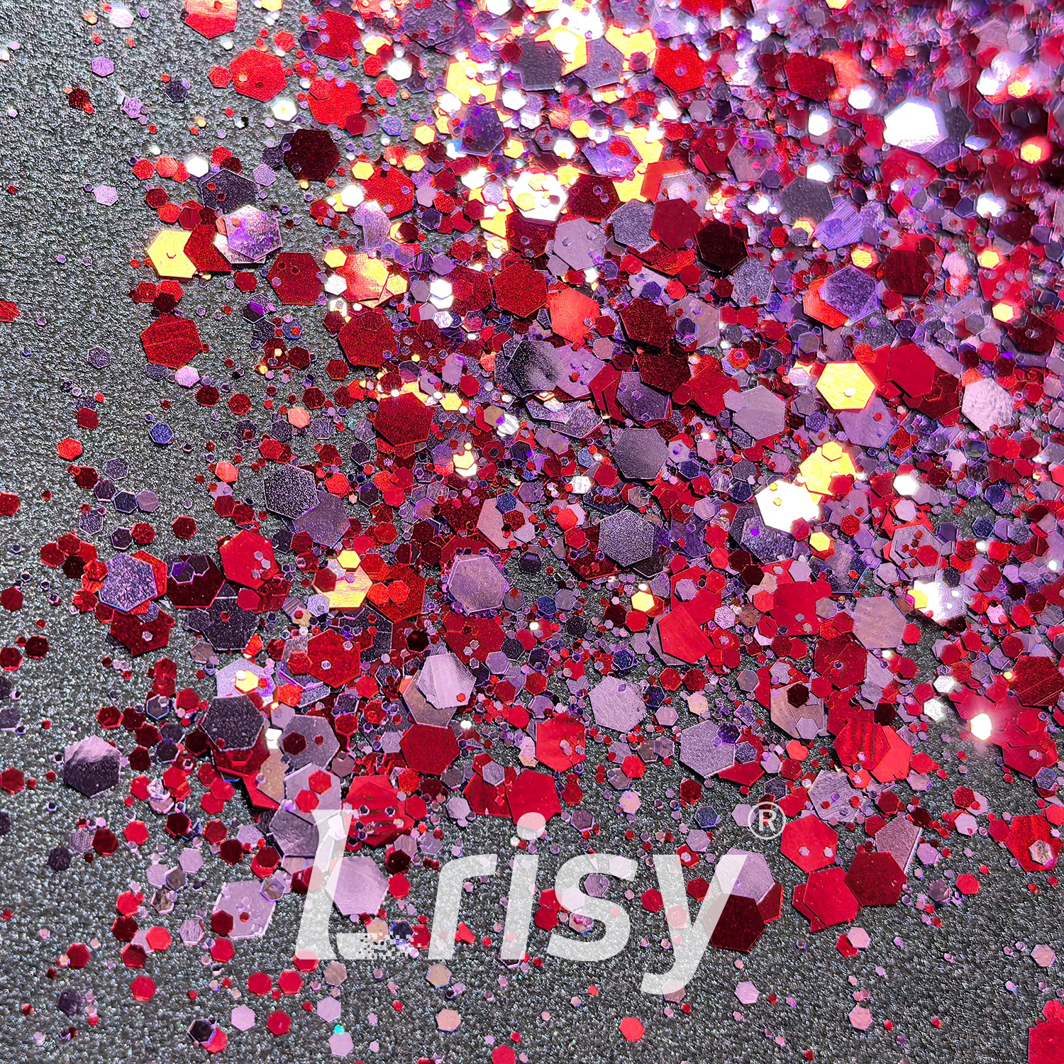 Sweet Berries Metallic Hexagon Custom Mixed Glitter FF06