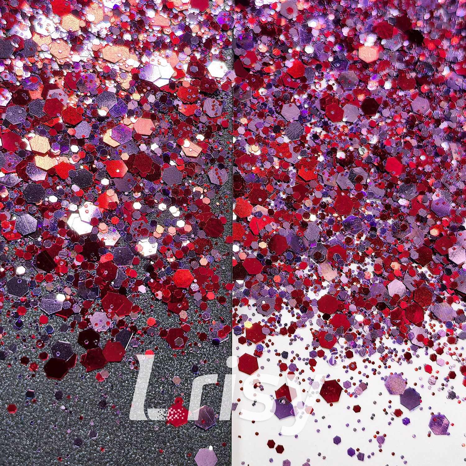 Sweet Berries Metallic Hexagon Custom Mixed Glitter FF06