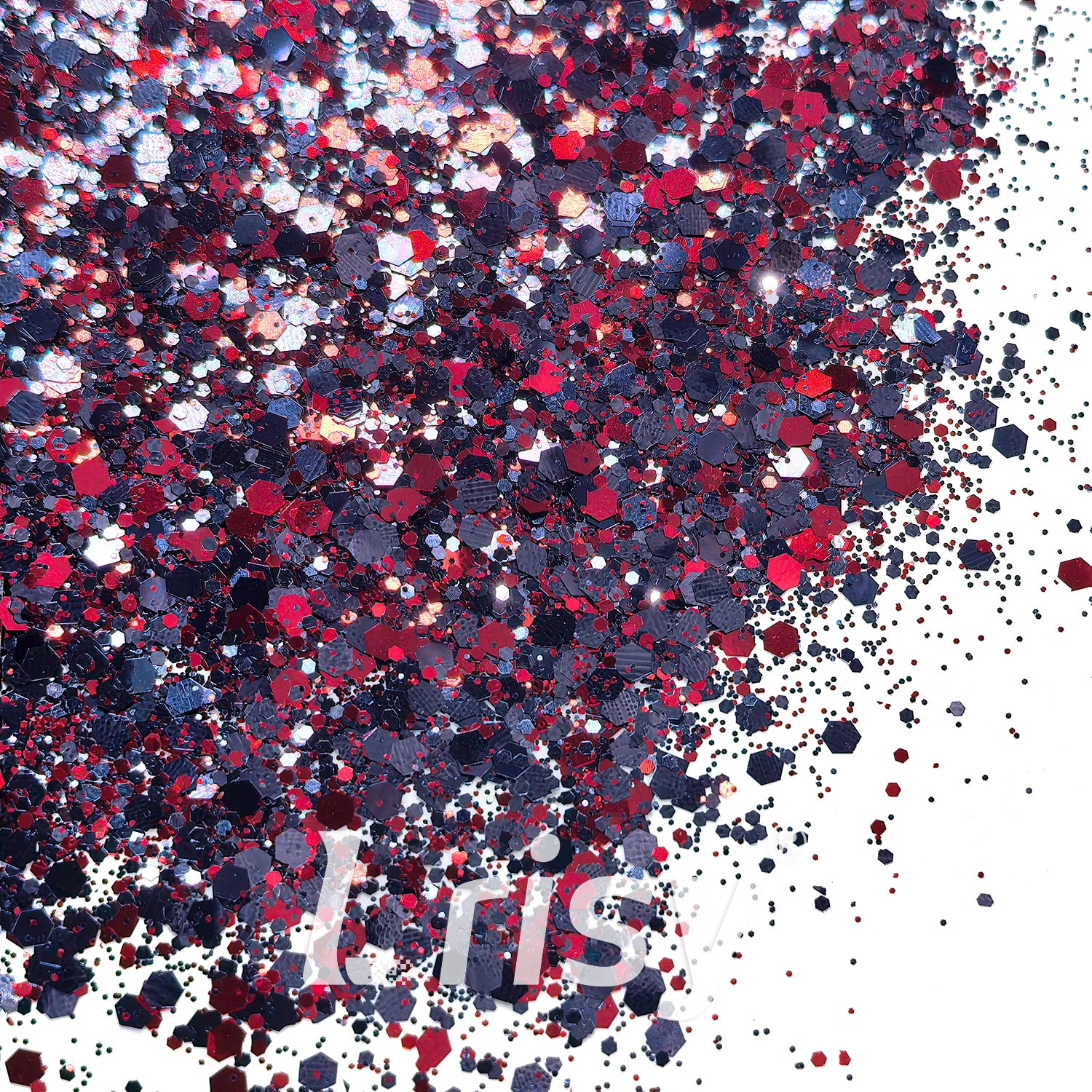 Devil Shadow Metallic Hexagon Custom Mixed Glitter FF07