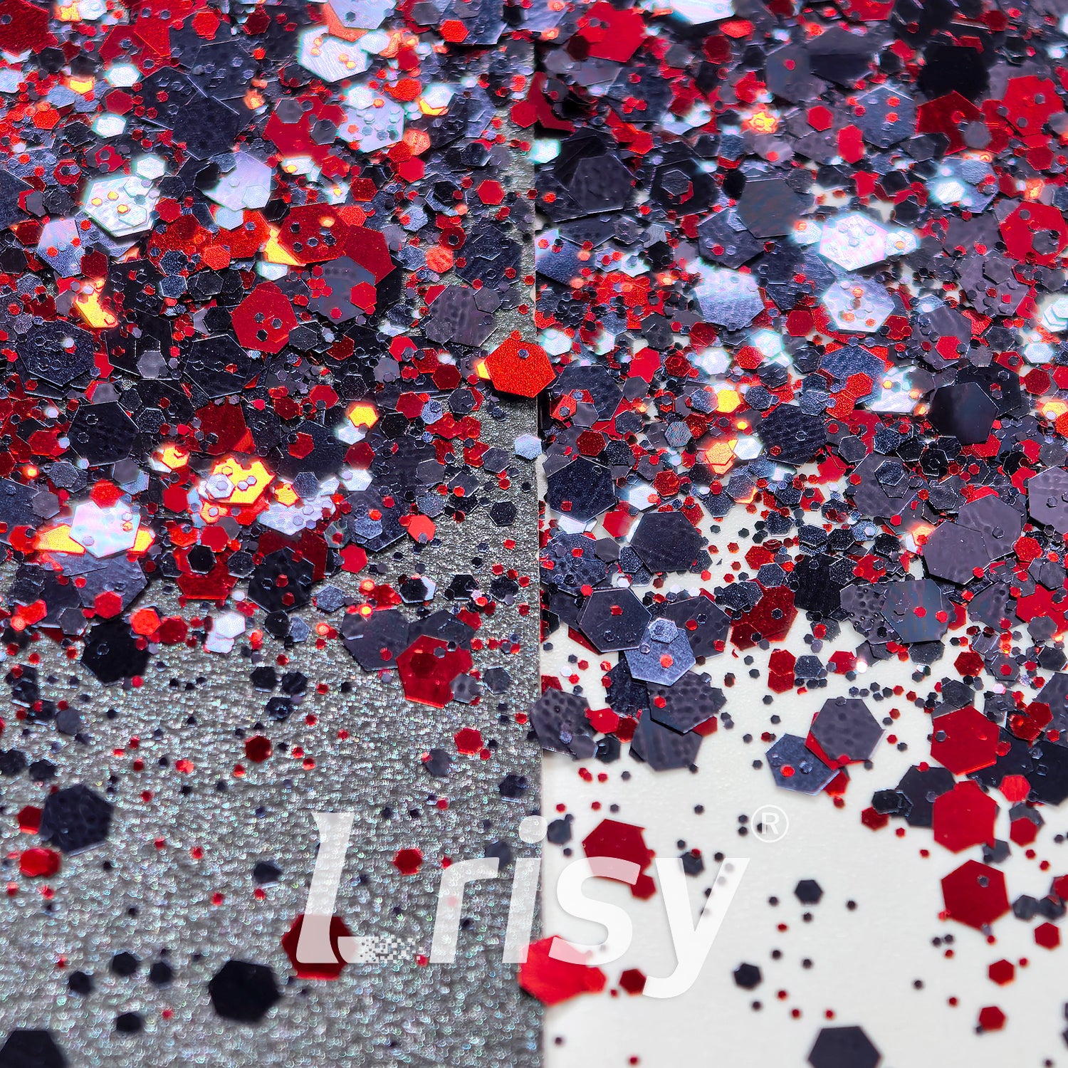 Devil Shadow Metallic Hexagon Custom Mixed Glitter FF07