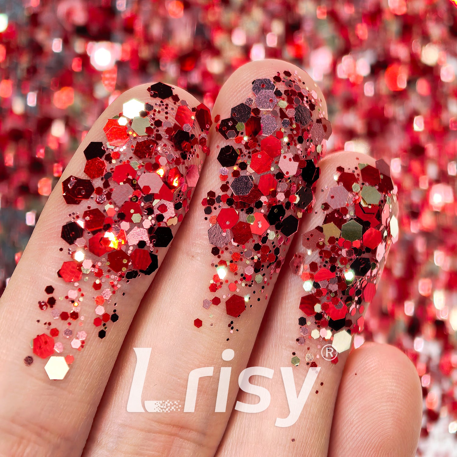 Sweet Tea Metallic Hexagon Custom Mixed Glitter FF12