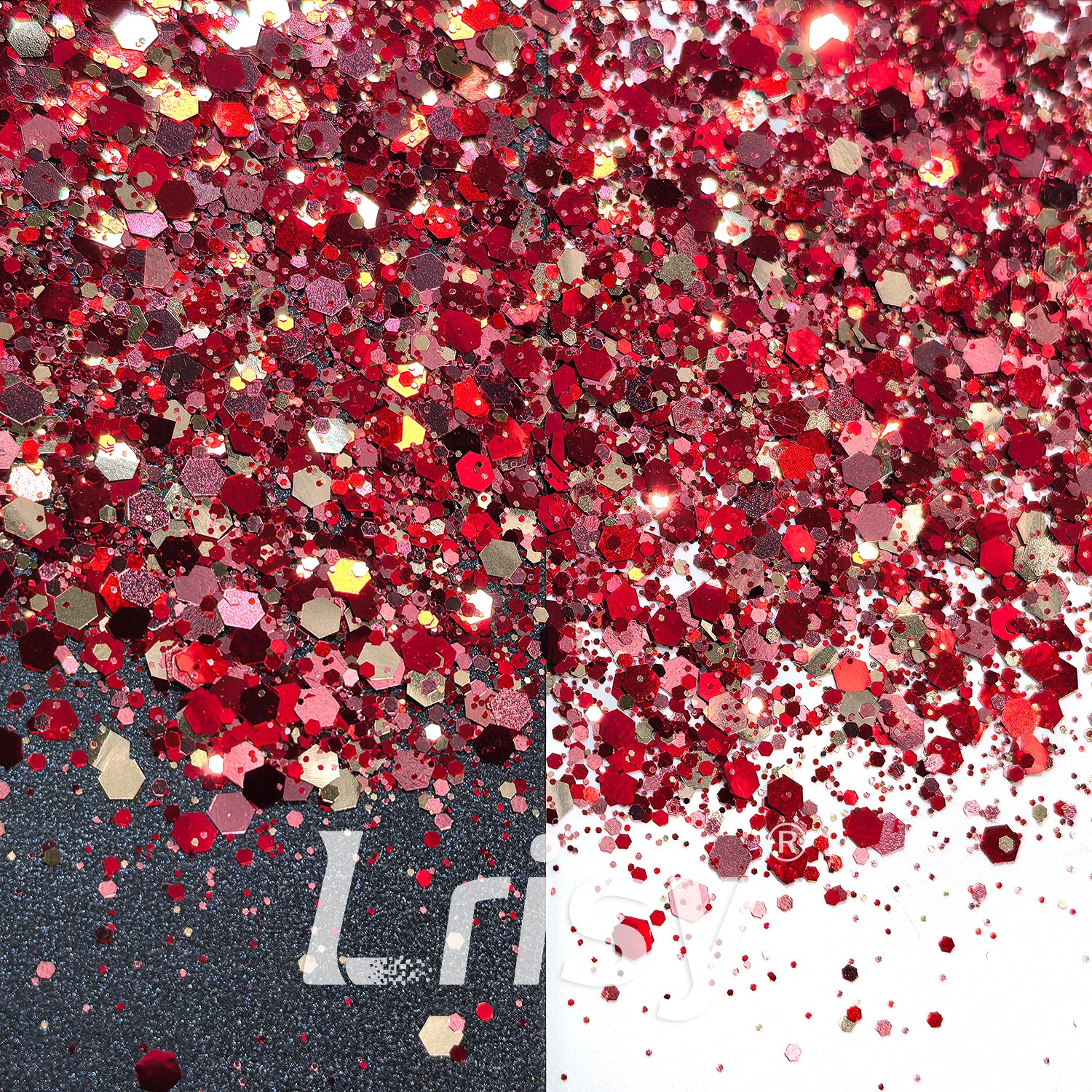 Sweet Tea Metallic Hexagon Custom Mixed Glitter FF12