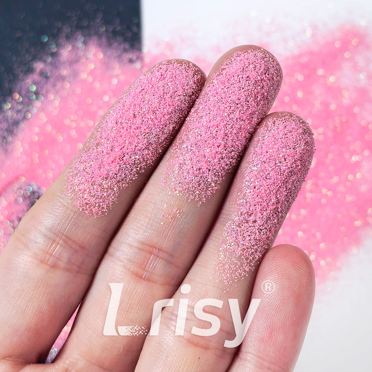 0.2mm Solvent Resistance Iridescent Pink Glitter GH8223AG