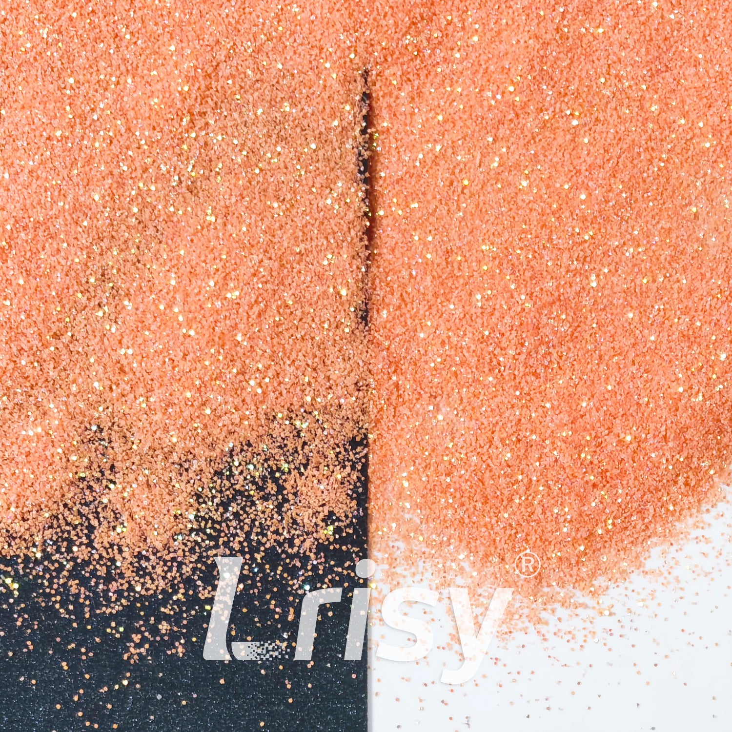 0.2mm Solvent Resistance Iridescent Apricot Orange Glitter GH8226AG