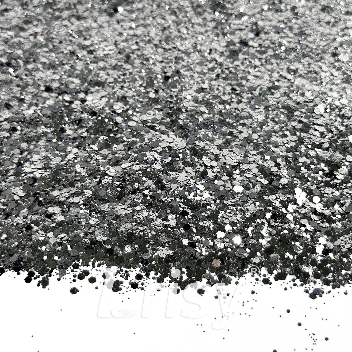 General Mixed Solvent Resistance Crystal Dark Grey Pure Color Glitter GH8500AC