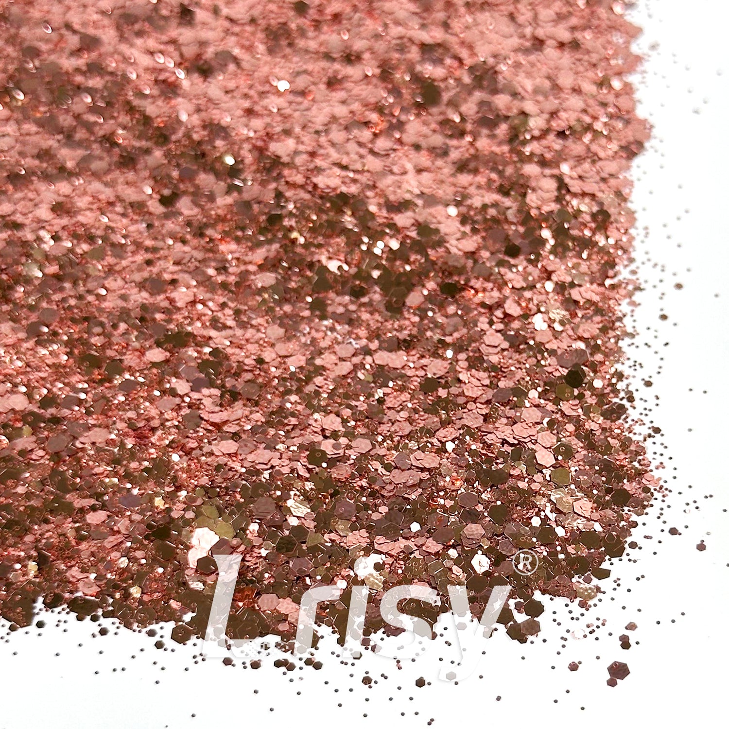 General Mixed Solvent Resistance Crystal Rose Red&Pink Pure Color Glitter GH8502AC