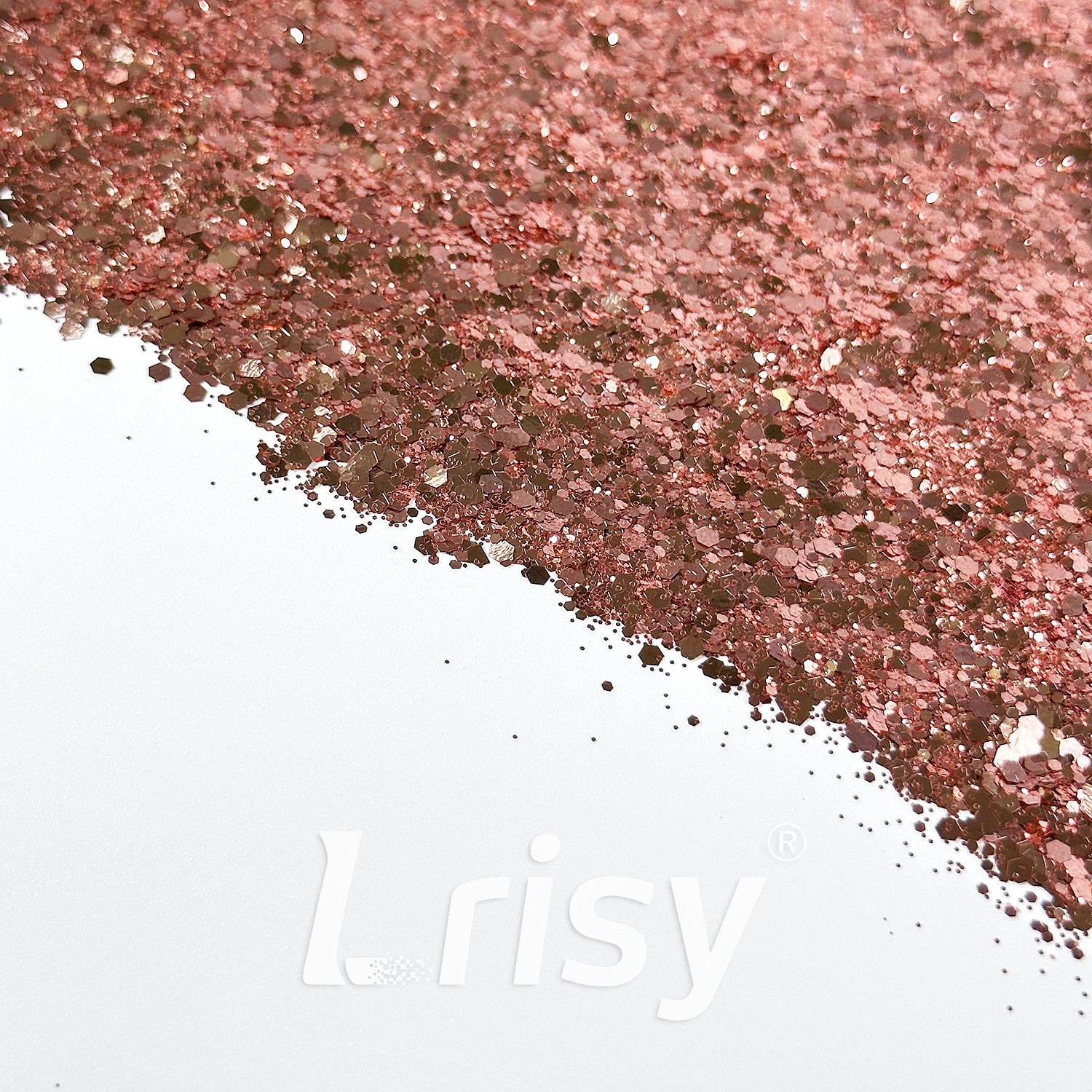 General Mixed Solvent Resistance Crystal Rose Red&Pink Pure Color Glitter GH8502AC