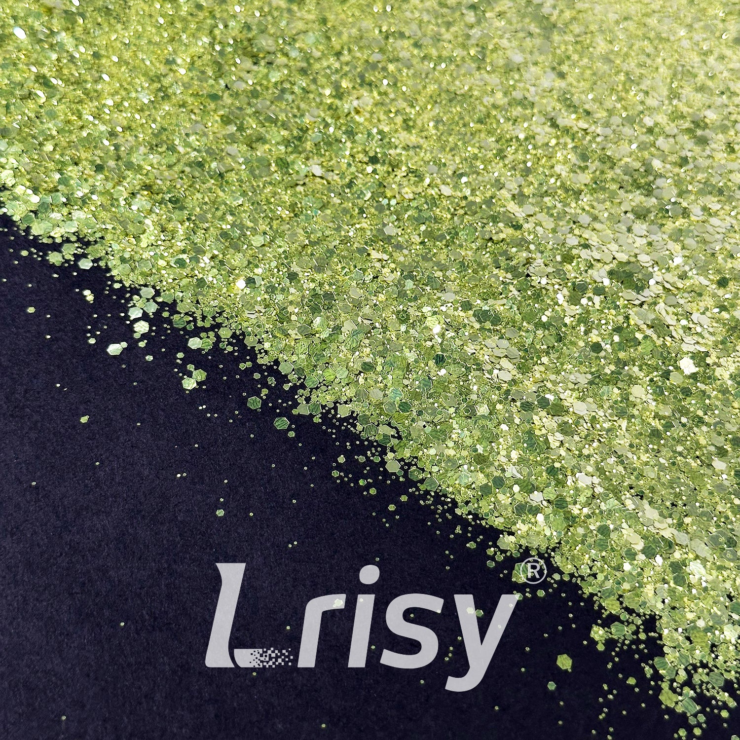 General Mixed Solvent Resistance Crystal Mousse Green Pure Color Glitter GH8503AC