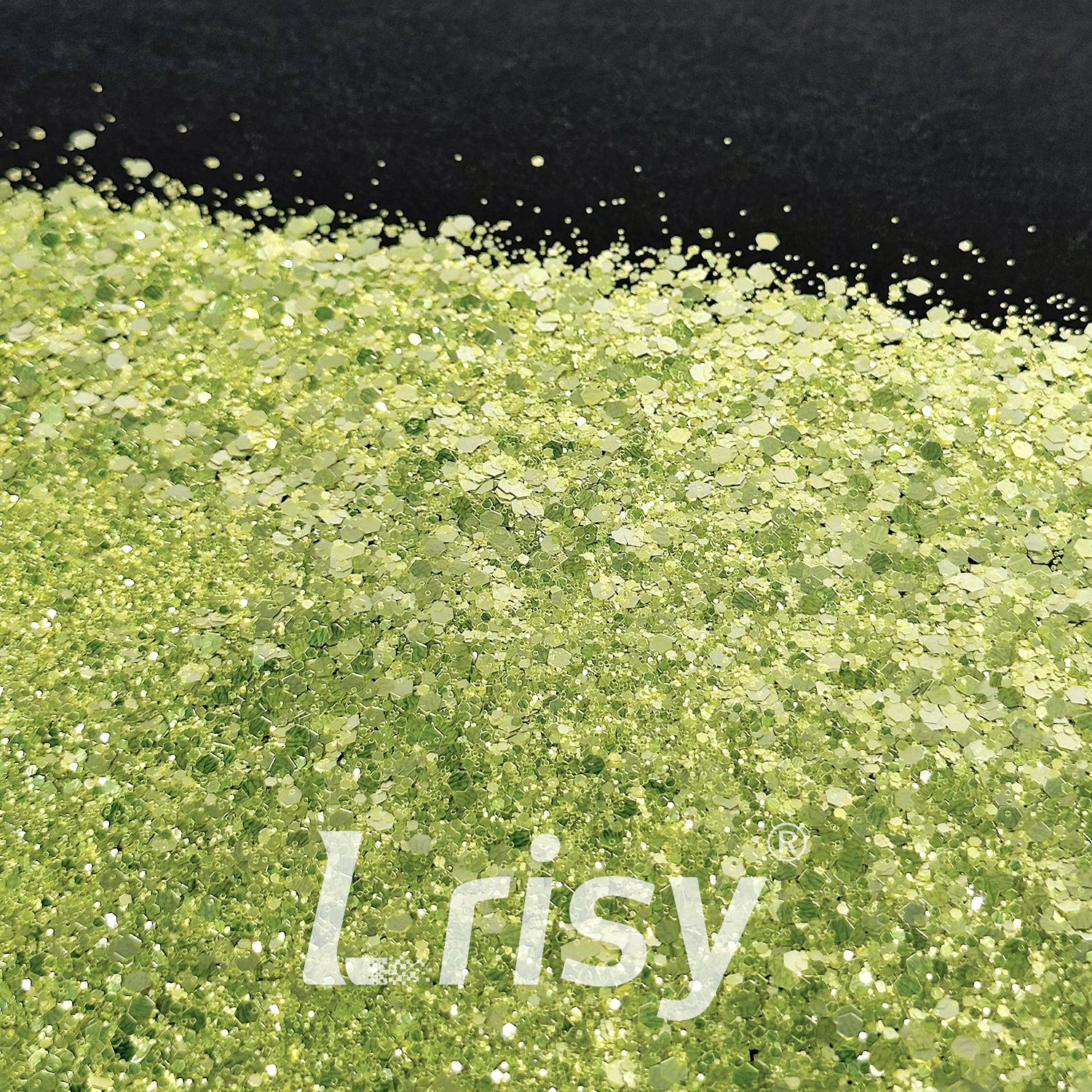 General Mixed Solvent Resistance Crystal Mousse Green Pure Color Glitter GH8503AC