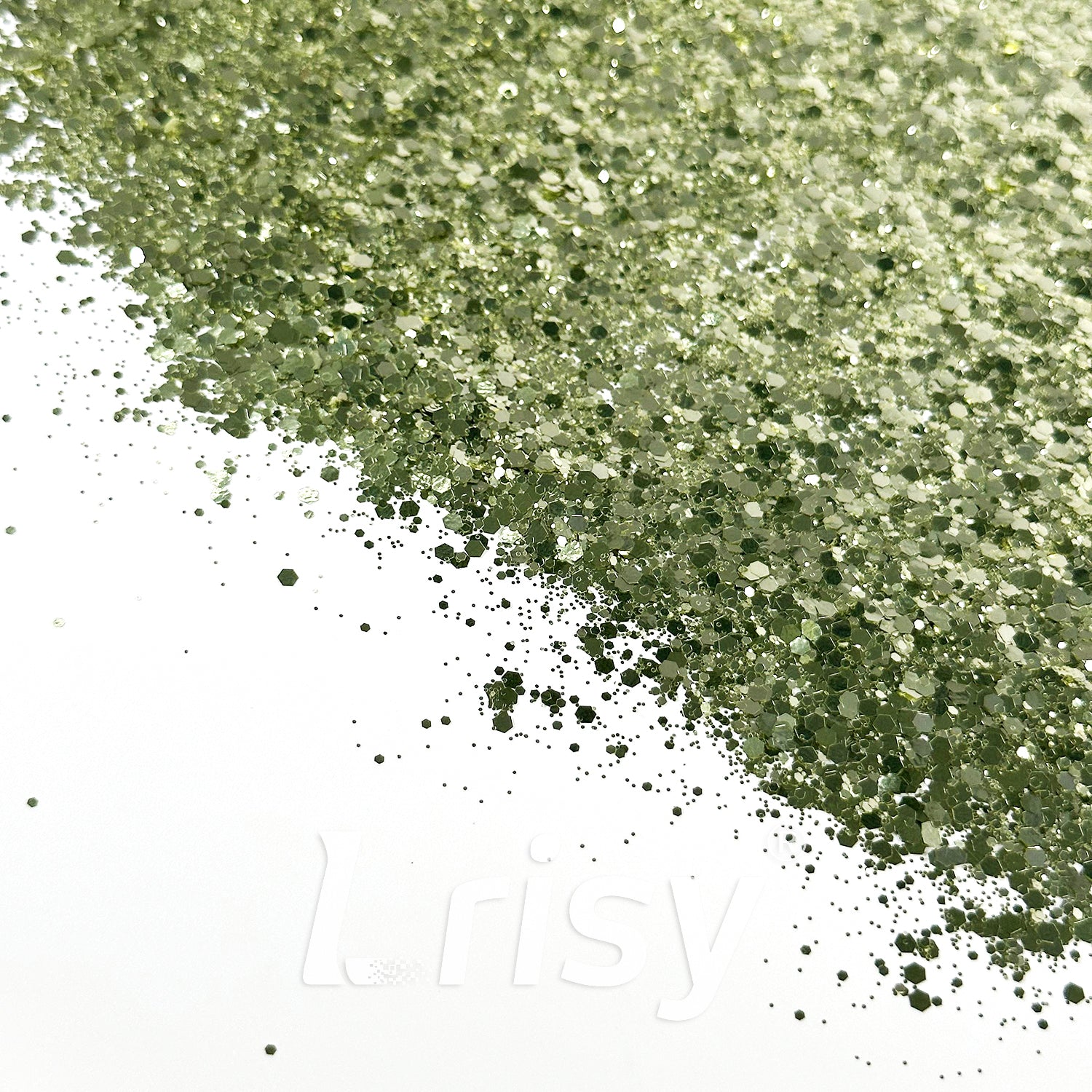 General Mixed Solvent Resistance Crystal Light Green Pure Color Glitter GH8513AC