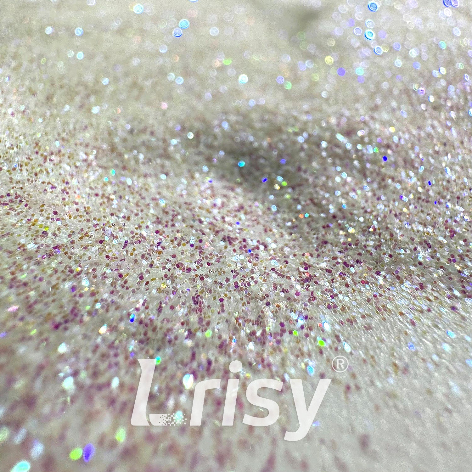 0.2mm Holographic Translucent Rose Pink and White Hexagon Glitter HA201