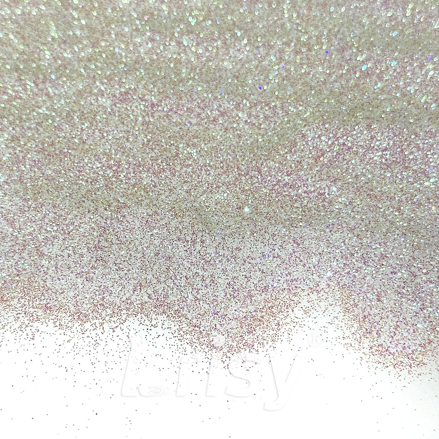 0.2mm Holographic Translucent Rose Pink and White Hexagon Glitter HA201